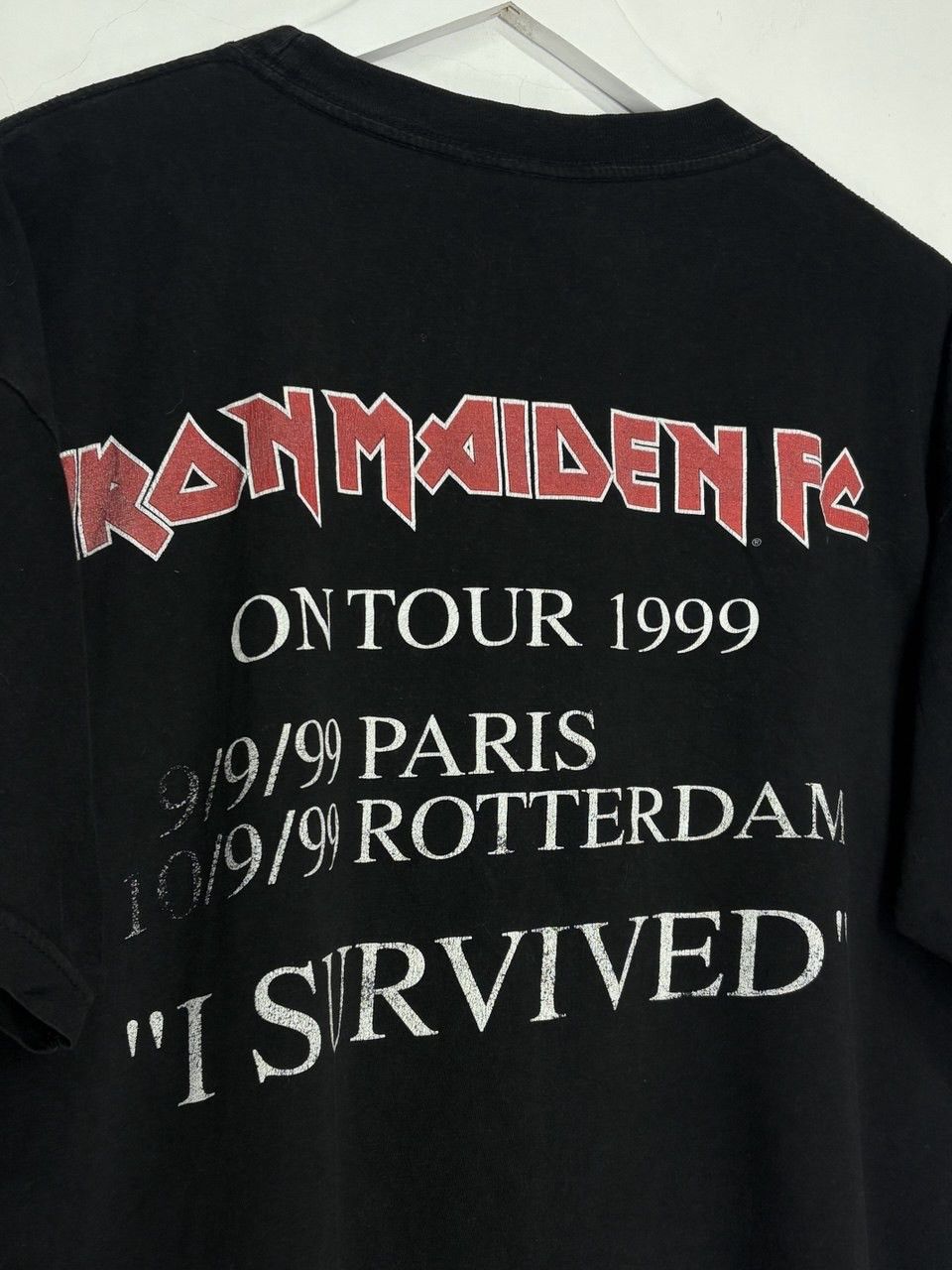 Band Tees Vintage 1999 Iron Maiden “I Survived” Tour Metal T-shirt Size US M / EU 48-50 / 2 - 9 Thumbnail