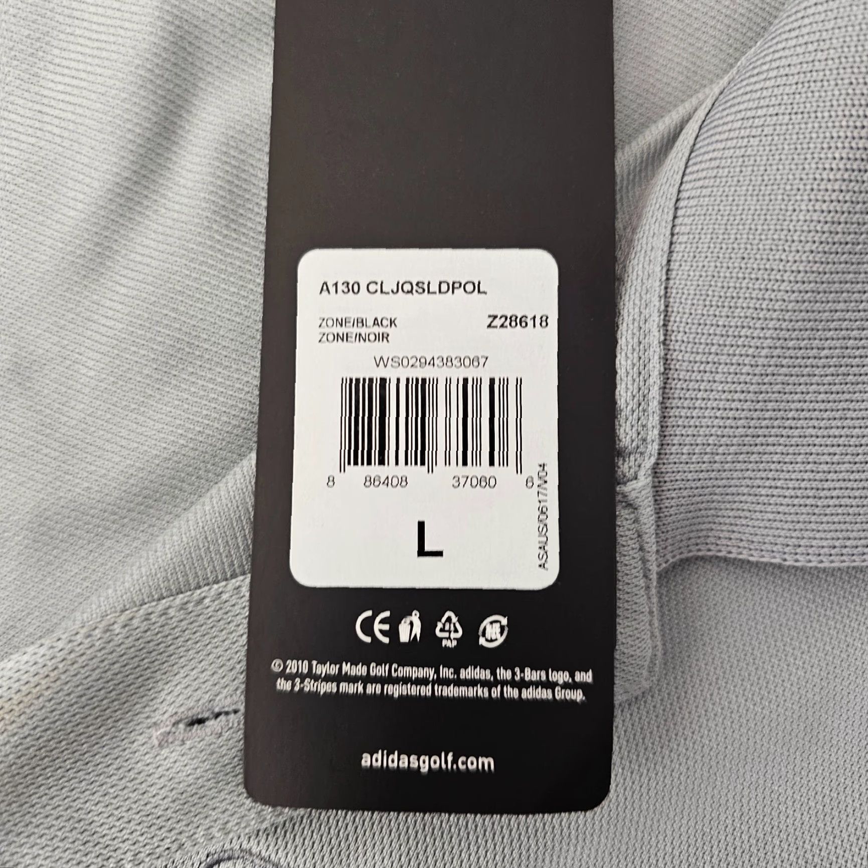 Adidas Adidas Polo Shirt Men L Gray Climalite Golf Short Sleeve NEW Omega Size US L / EU 52-54 / 3 - 4 Thumbnail