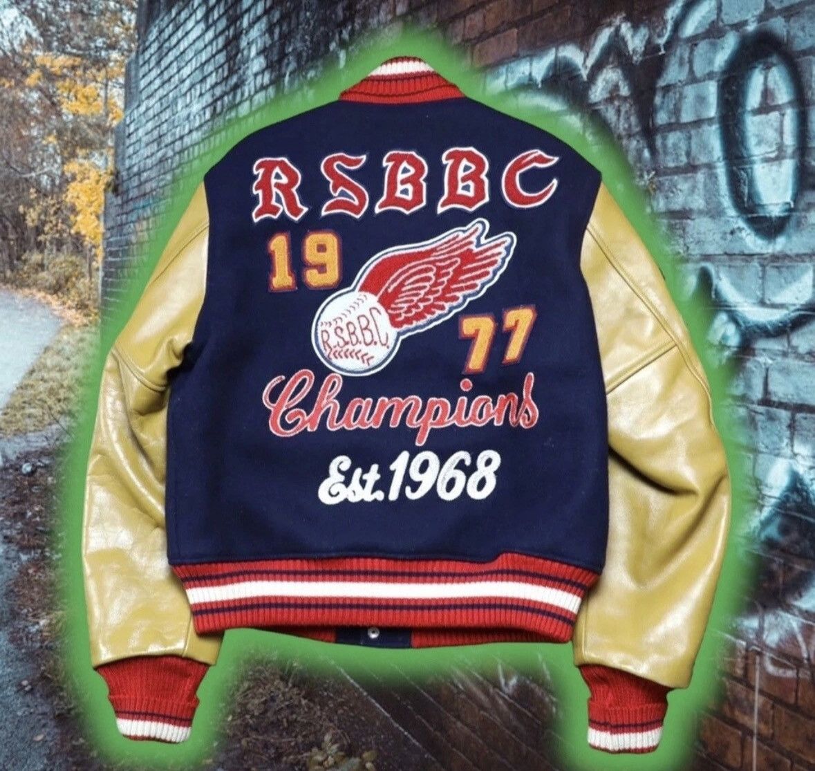 Whitesville 💎ViNTaGe 💎RSBBC 1977 CHAMPIONS 🏆STYLE EYES ⚾️ VARSITY JACKET Size US M / EU 48-50 / 2 - 5 Thumbnail