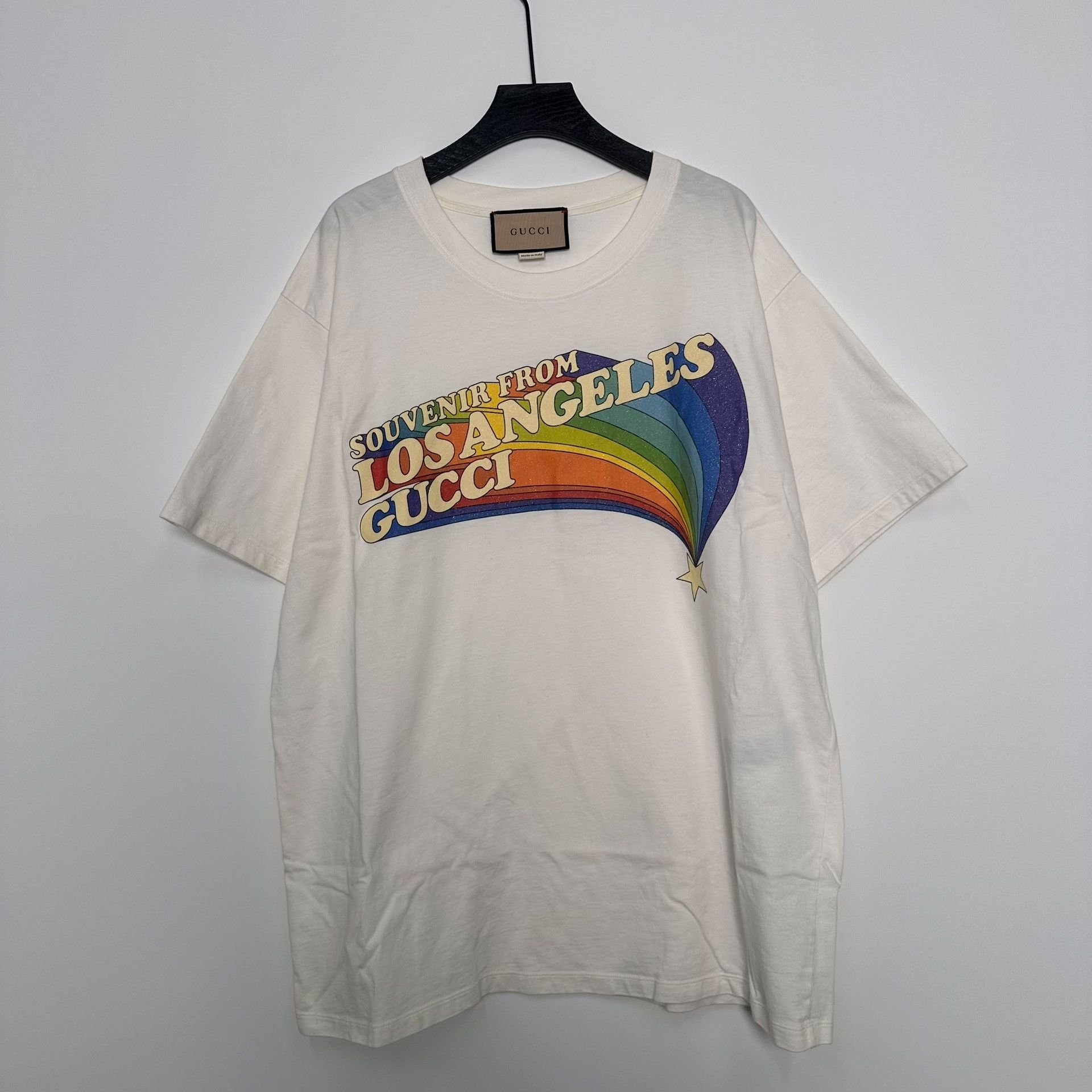 Gucci Gucci Printed Rainbow Multi T-Shirt L Women Size L / US 10 / IT 46 - 1 Thumbnail