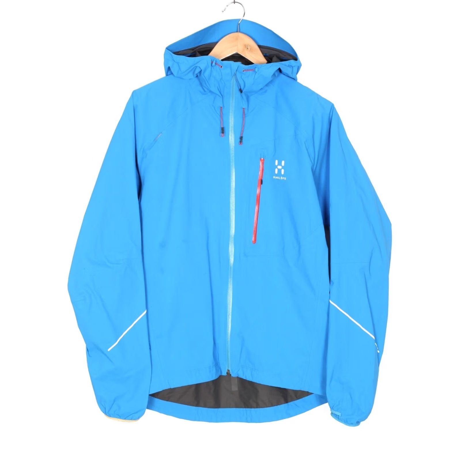 Vintage Haglöfs LIM GORE-TEX Hooded Outdoor Jacket Men S Blue Regular Size S Jacket Mens Size US S / EU 44-46 / 1 - 2 Thumbnail