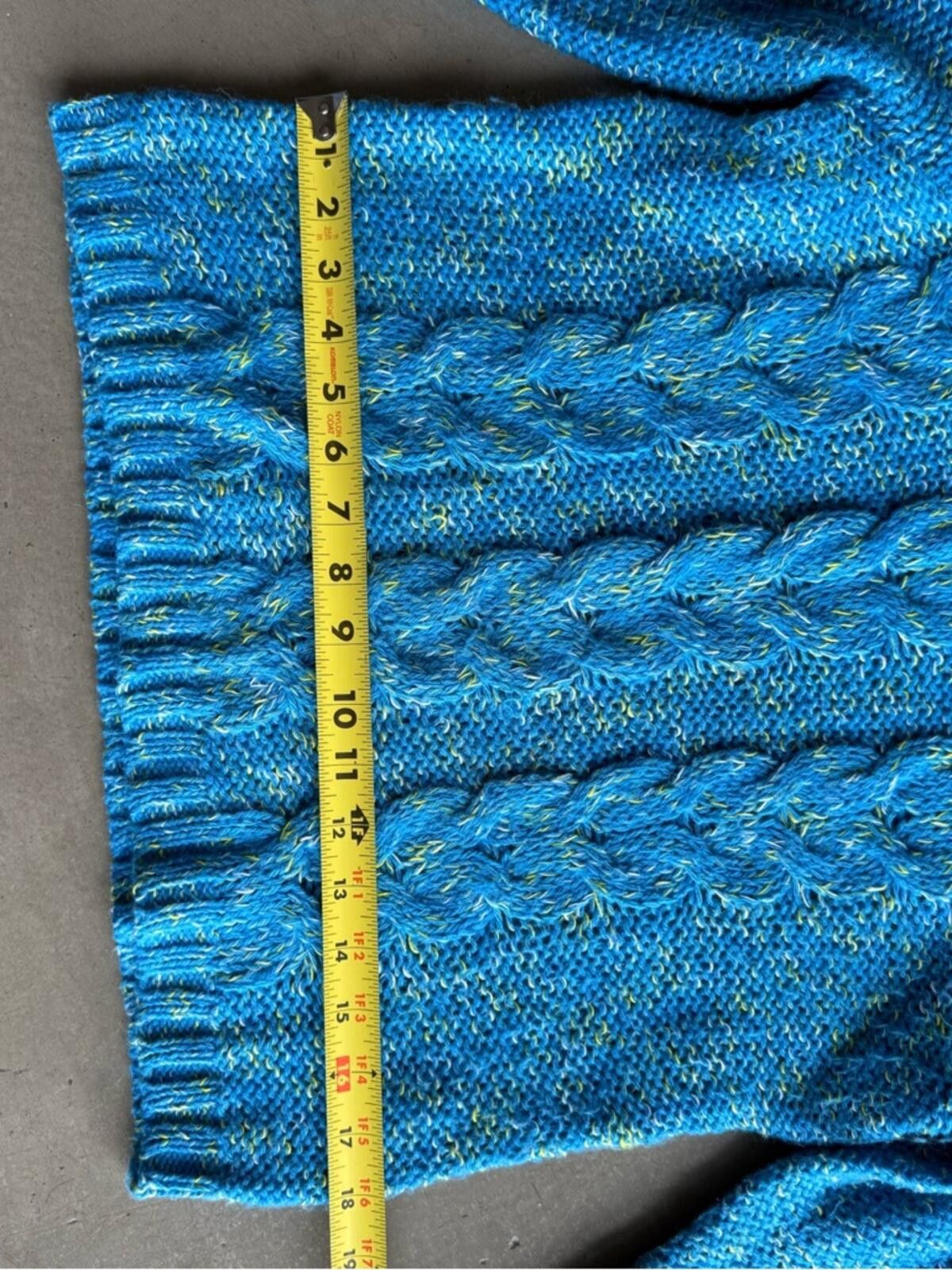 Other Kensie / Cable Knit Turtleneck Sweater / Blue Size M / US 6-8 / IT 42-44 - 4 Thumbnail