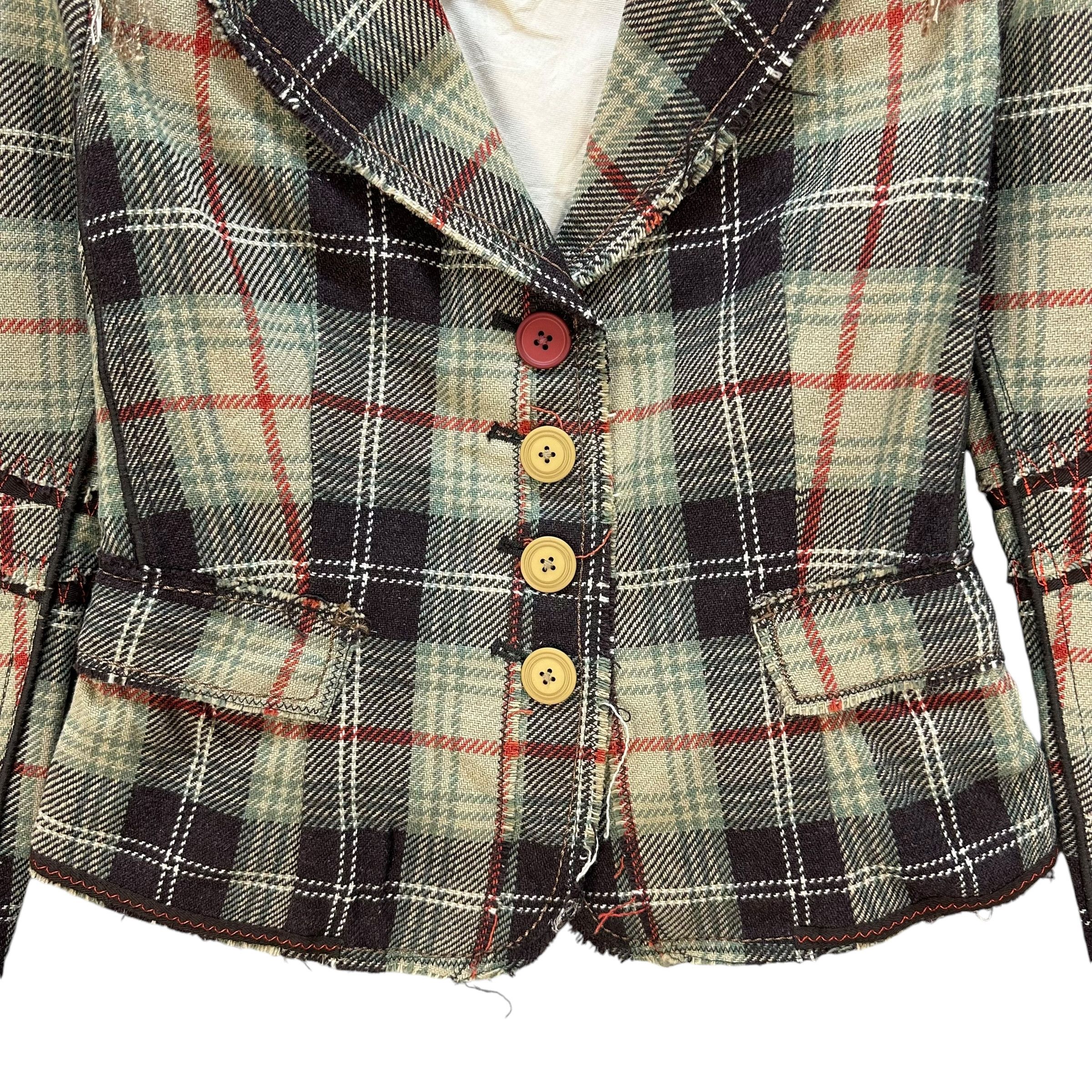 Marithe + Francois Girbaud MARITHE FRANCOIS GIRBAUD Deconstructed Jacket #012-1419 Size S / US 4 / IT 40 - 4 Thumbnail