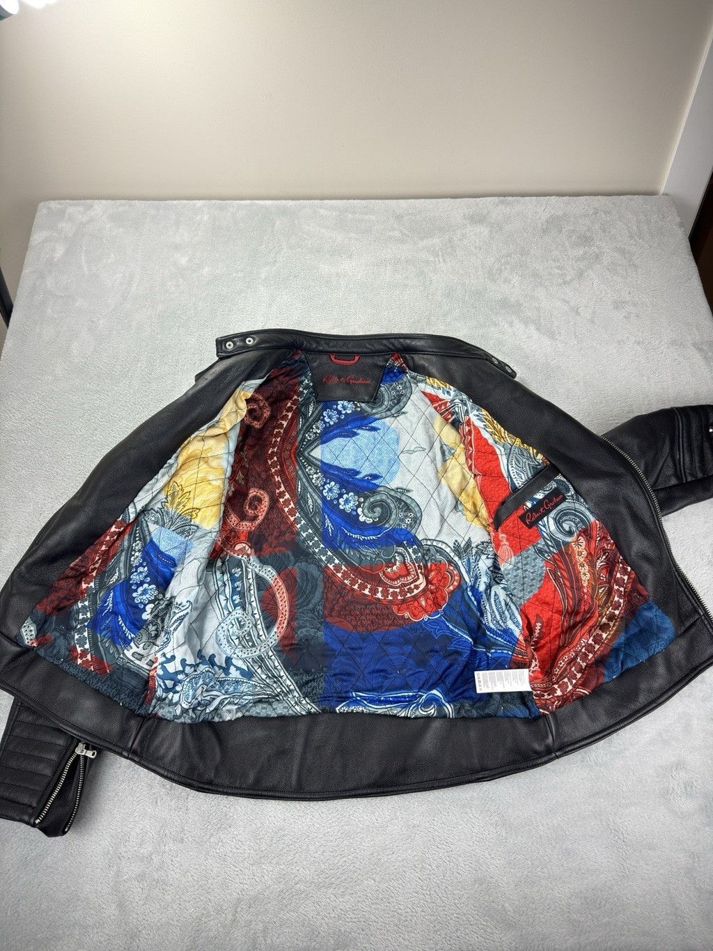 Robert Graham Robert Graham Men's Size Large Black Leather Jacket Size US L / EU 52-54 / 3 - 5 Thumbnail