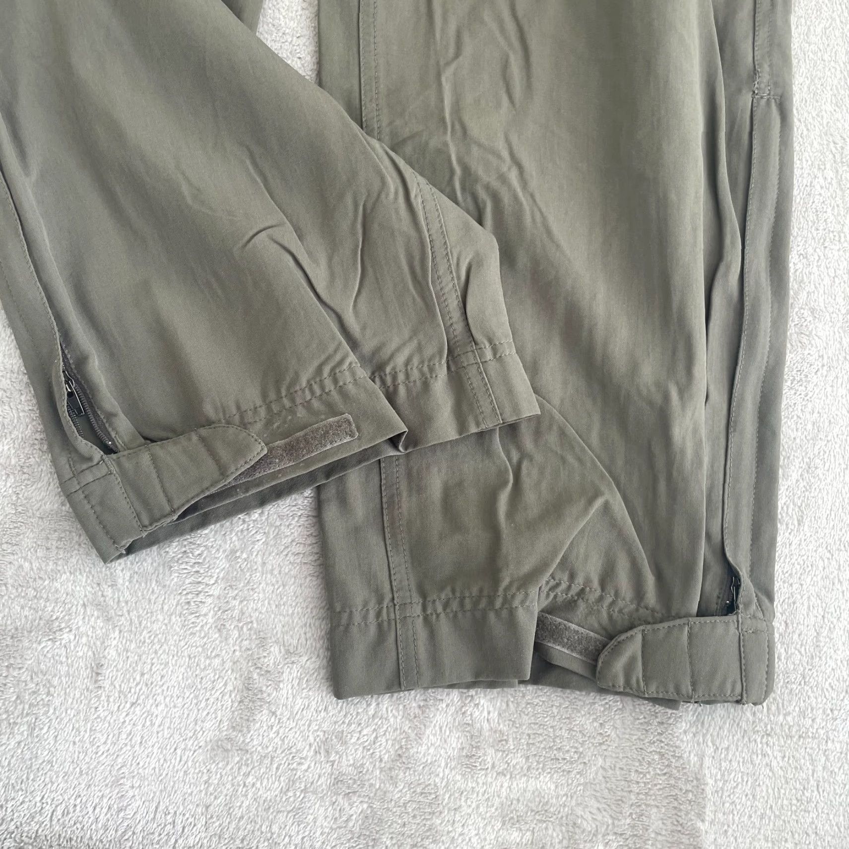 Vintage VINTAGE REI Escalante Hiking Pants Women 10 Green Nylon UPF 50 Ankle Zip Hike Outdoors Size 32" / US 10 / IT 46 - 4 Thumbnail