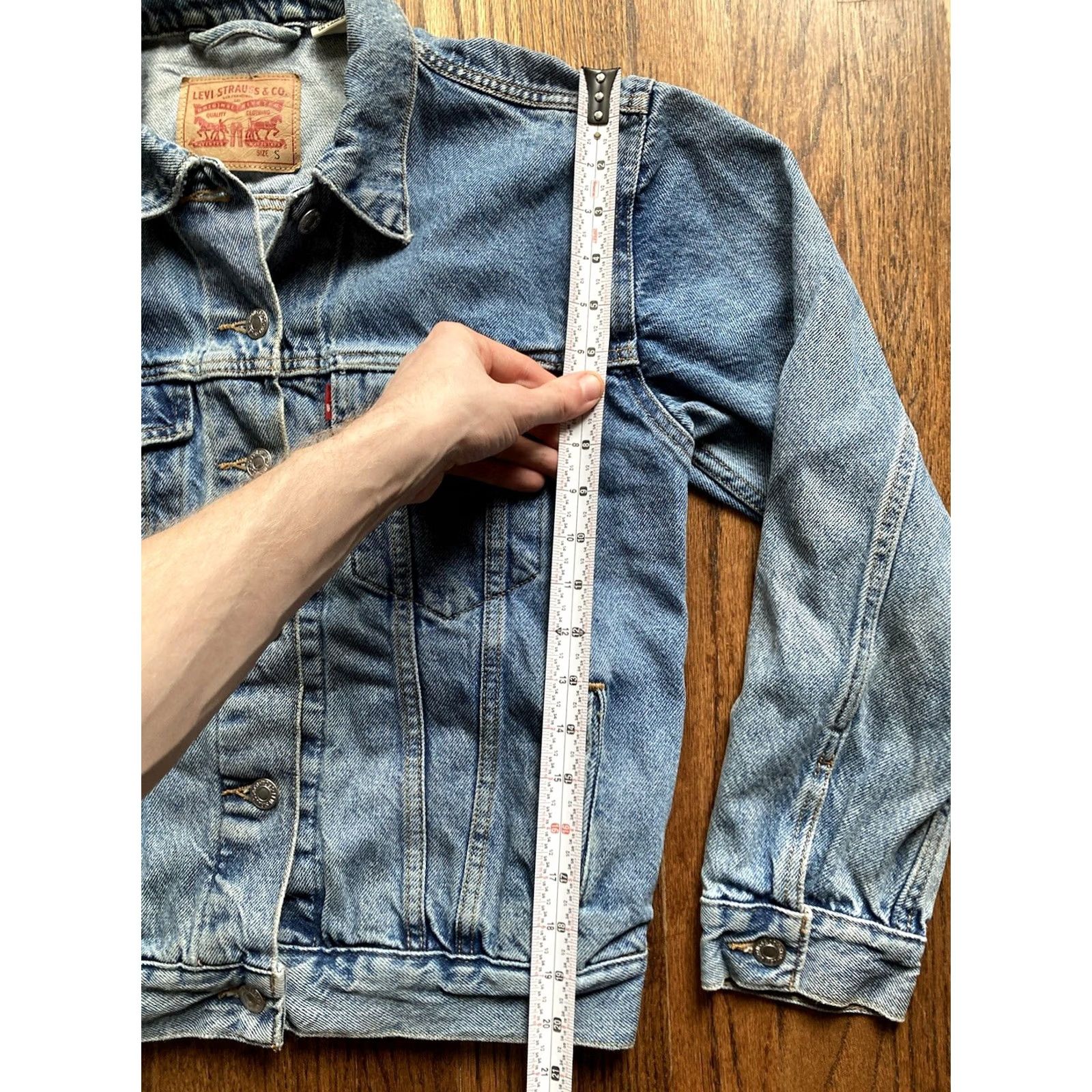 Levi's VINTAGE Levis Denim Trucker Jacket Womens Size Small Blue Medium Wash Size S / US 4 / IT 40 - 7 Thumbnail