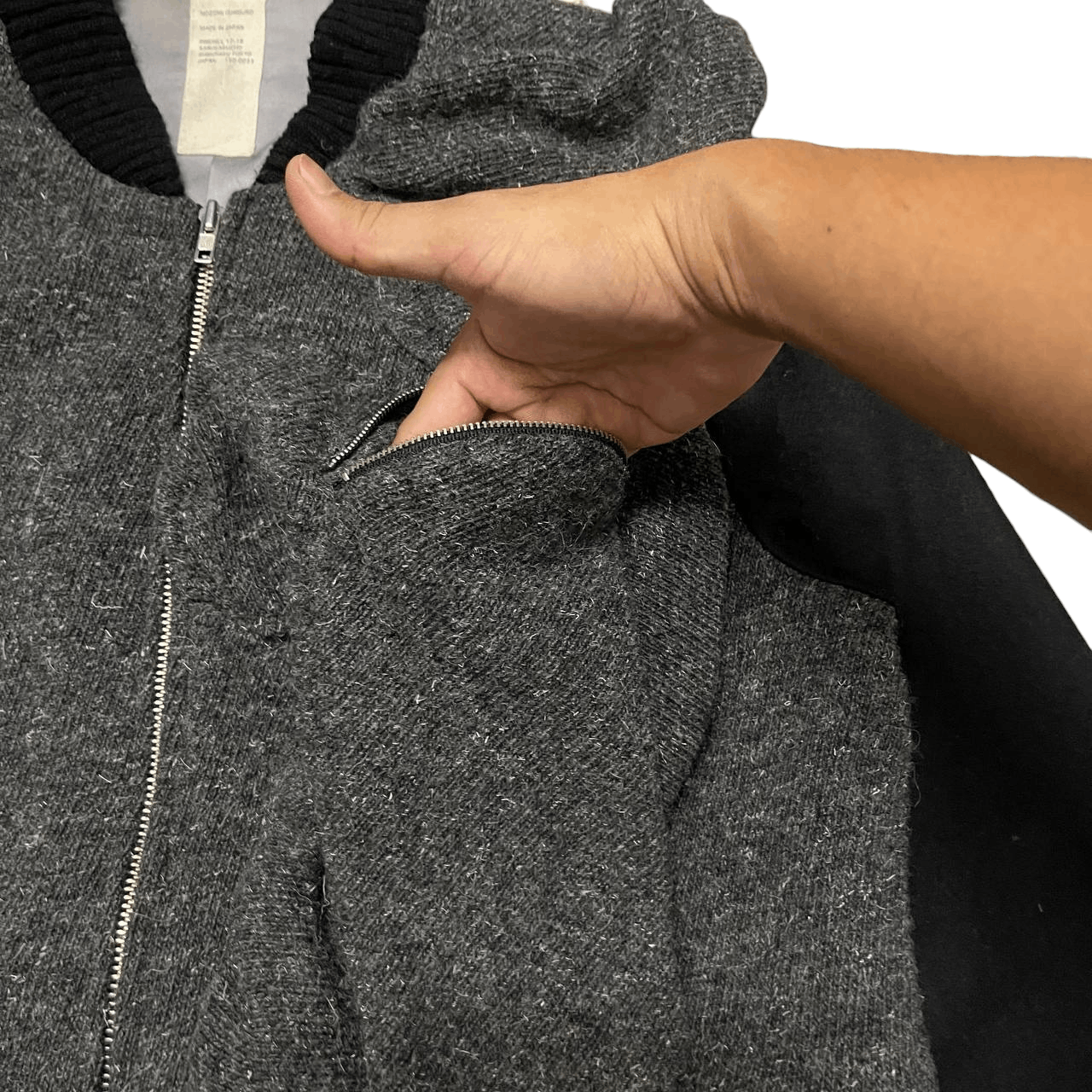 Nozomi Ishiguro 🔥Iconic Nozomi Ishiguro Wool Bomber Jacket Size US S / EU 44-46 / 1 - 6 Thumbnail