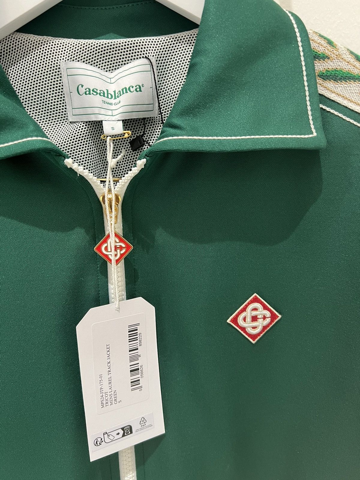Casablanca Casablanca Laurel Zip-Up Track Jacket Green Size S Size US S / EU 44-46 / 1 - 5 Thumbnail