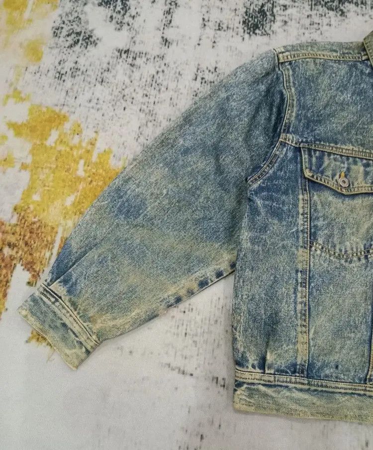 Japanese Brand Vintage OH! FLASH Faded Distressed Oeiflasi Denim Jacket Size US S / EU 44-46 / 1 - 8 Thumbnail
