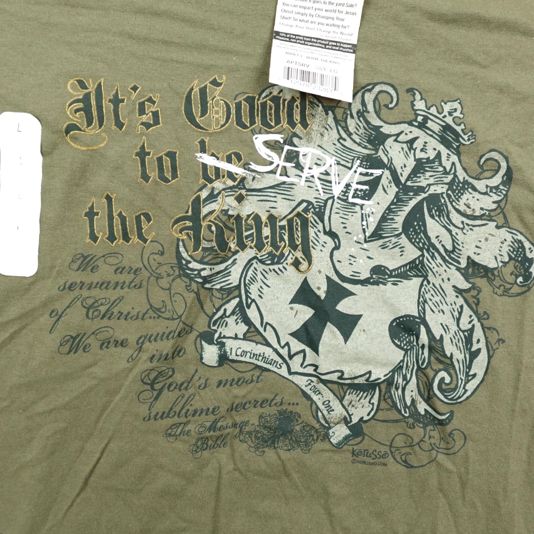 Vintage VINTAGE Kerusso Shirt Mens Large Green Christian Y2K Deadstock NEW Shirt Mens Large Green Christian Y2K Deadstock NEW Size US L / EU 52-54 / 3 - 4 Thumbnail