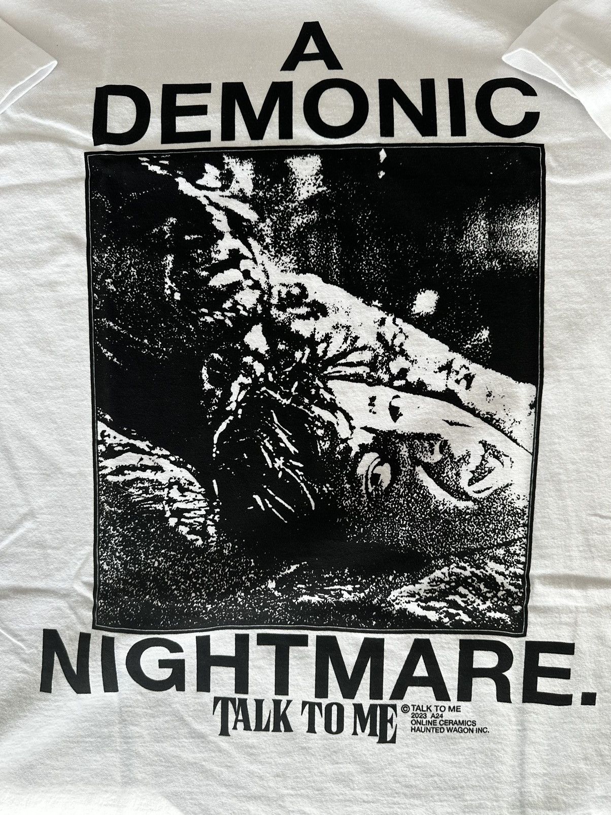 A24 × Online Ceramics Online Ceramics x Talk To Me Demonic Nightmare Tee - Large Size US L / EU 52-54 / 3 - 5 Thumbnail