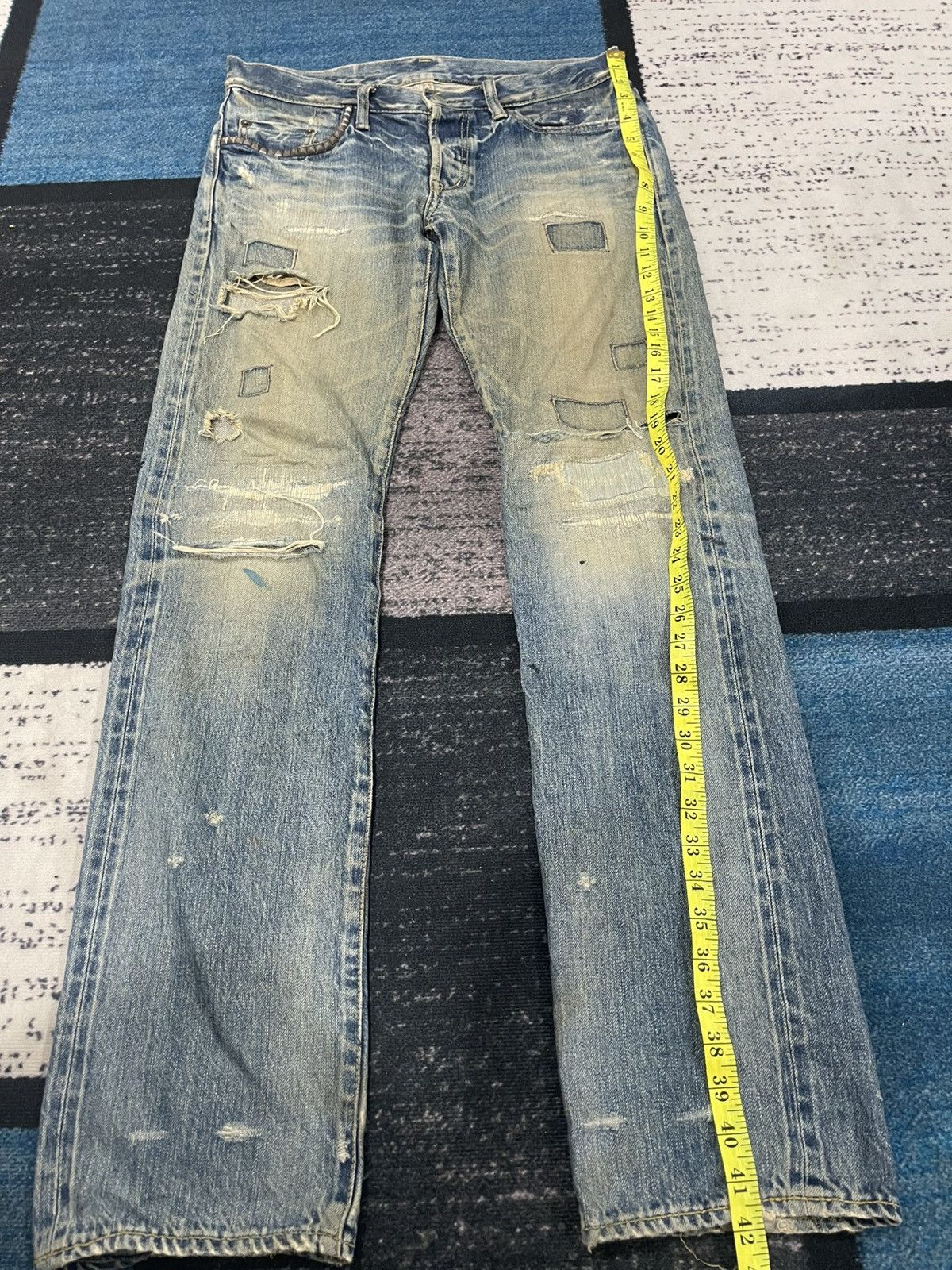 Hysteric Glamour Vintage Hysteric Glamour Distressed Denim Jeans Size US 32 / EU 48 - 20 Thumbnail