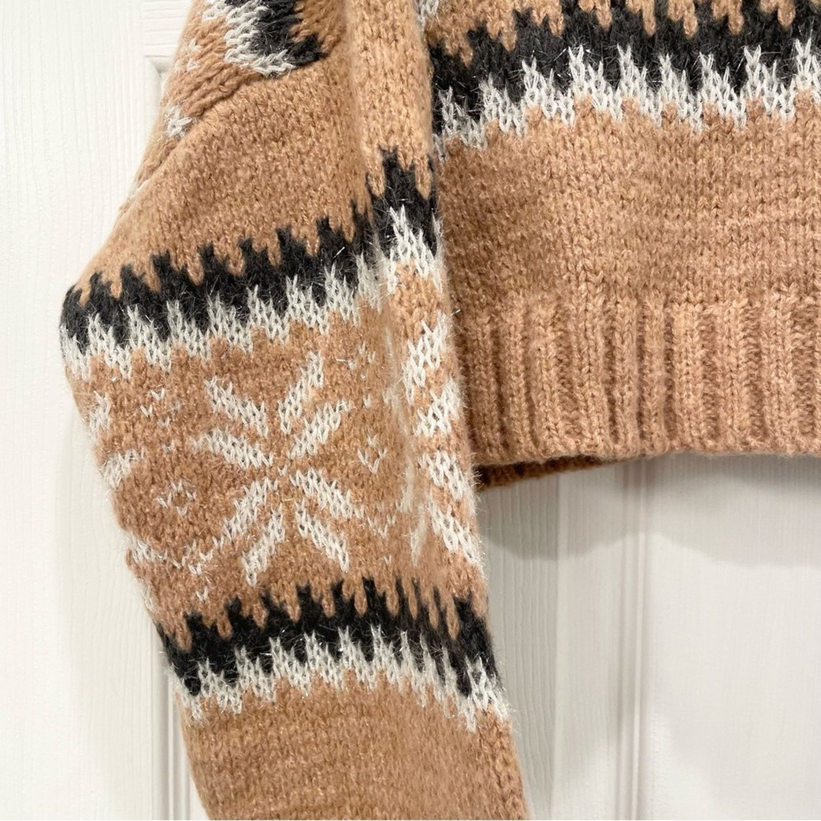 Urban Outfitters Urban Outfitters Cropped Fair Isle Sweater M Size M / US 6-8 / IT 42-44 - 5 Thumbnail