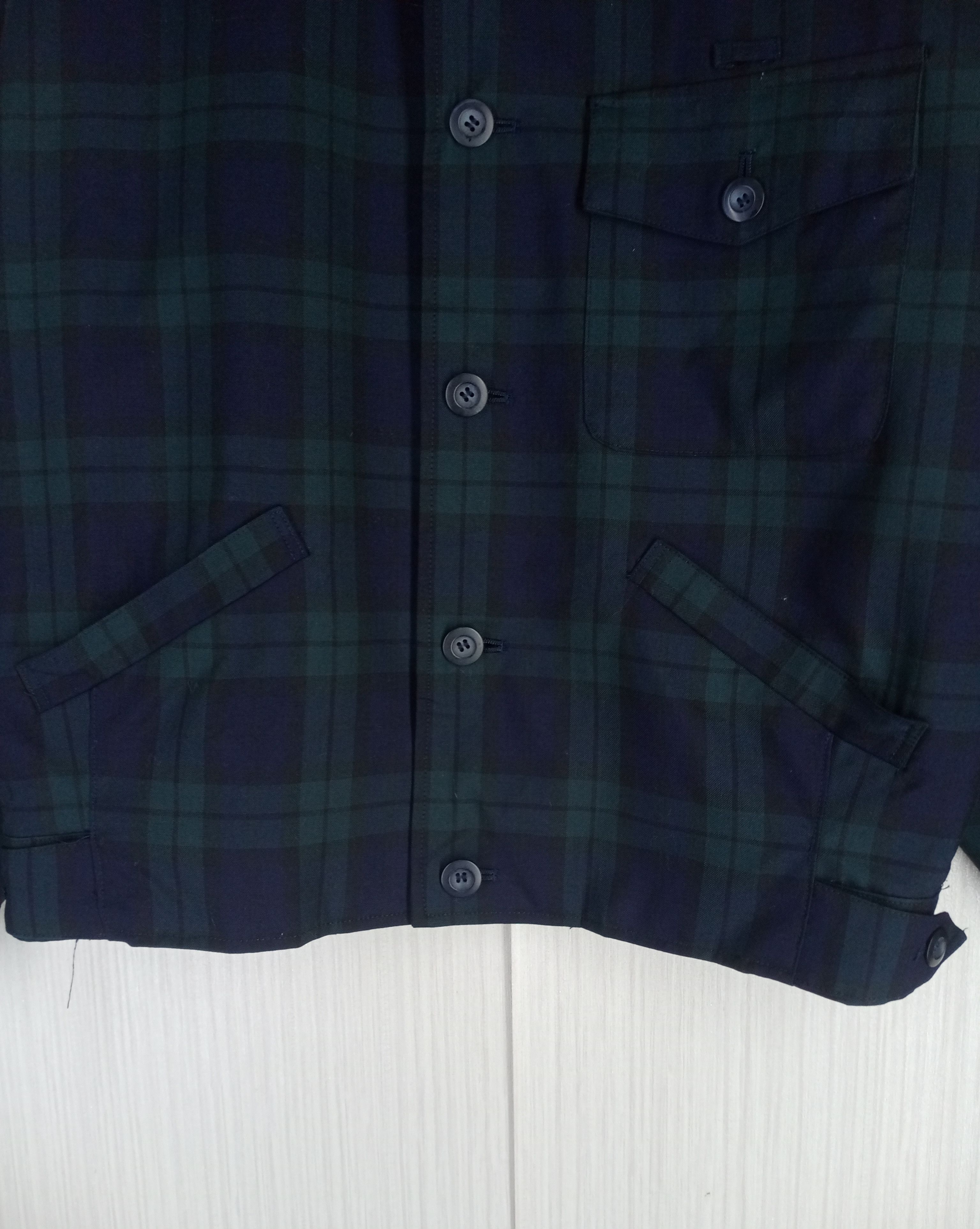 Issey Miyake RARE VINTAGE 90S ISSEY MIYAKE DESIGN STUDIO CHECKERED JACKET Size US M / EU 48-50 / 2 - 4 Thumbnail