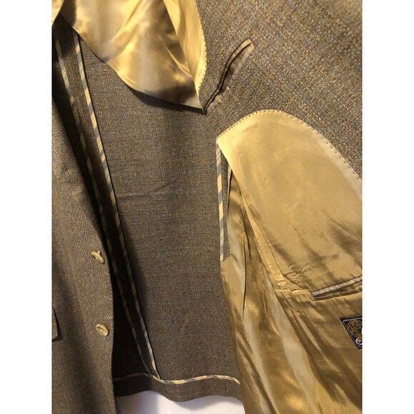 Other Ibiza men's 48%wool 32%silk 20%linen sport coat blazer 46R Size 46R - 6 Thumbnail