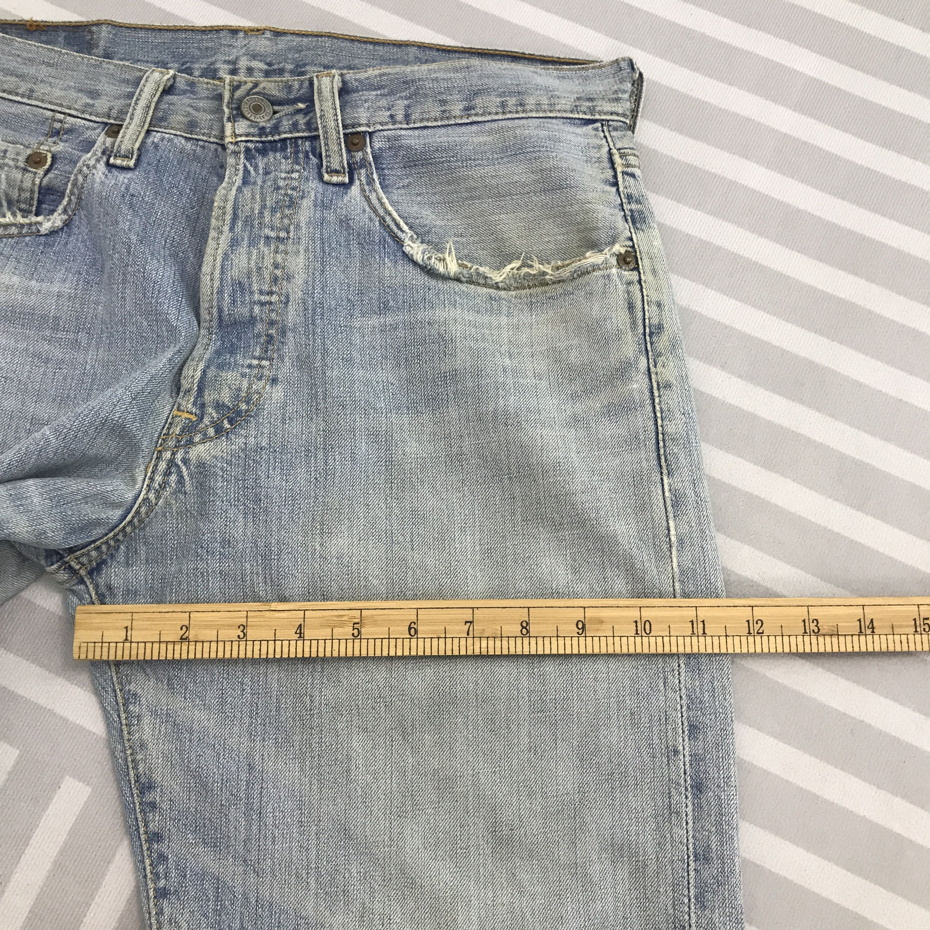 Levi's × Vintage Vintage Levi's 501 Distressed Denim jeans pants Size US 30 / EU 46 - 9 Thumbnail