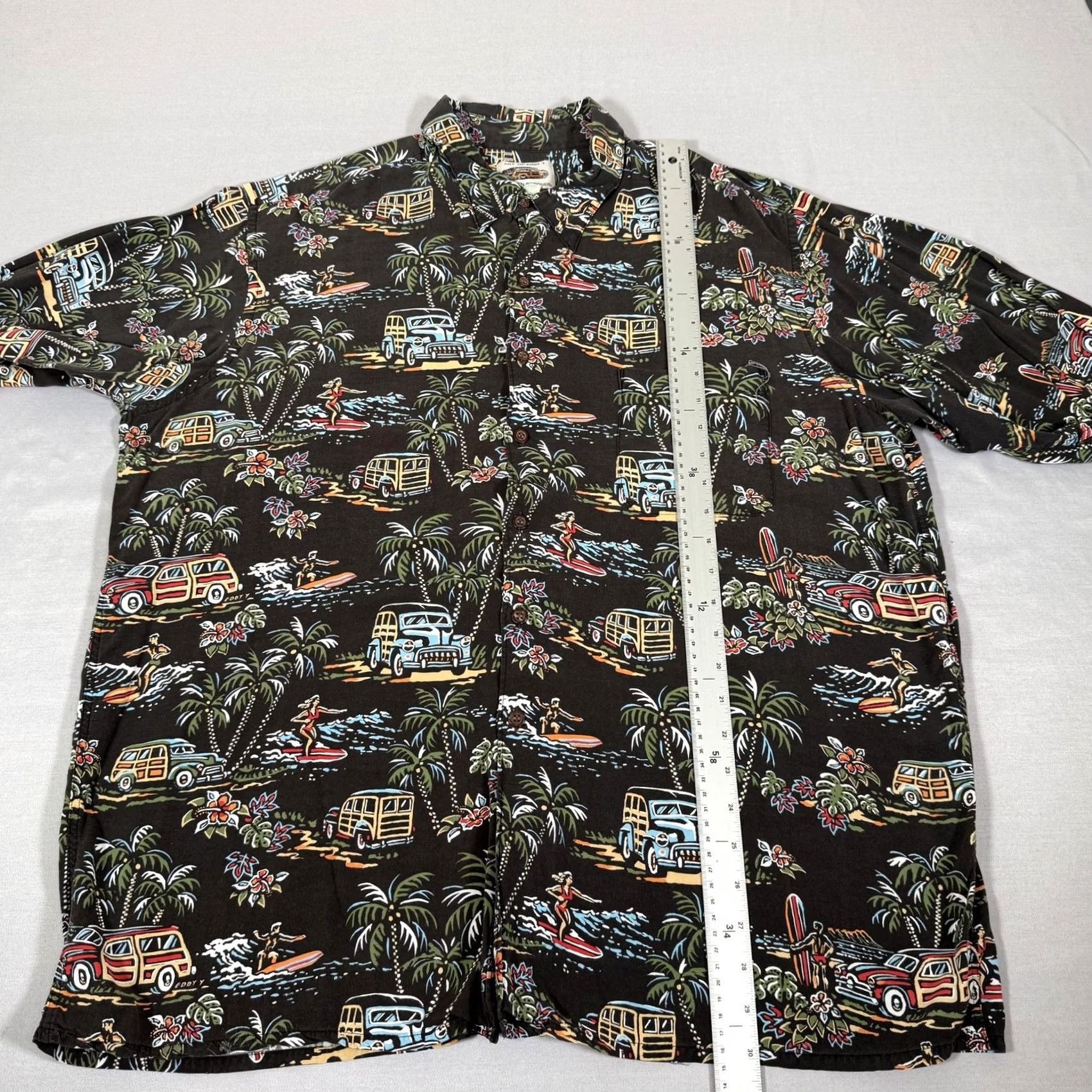 Reyn Spooner Reyn Spooner Shirt Mens 2XL Rayon Eddy Y Woody Wagon Surf Hawaiian Japan Aloha Size US XXL / EU 58 / 5 - 6 Thumbnail