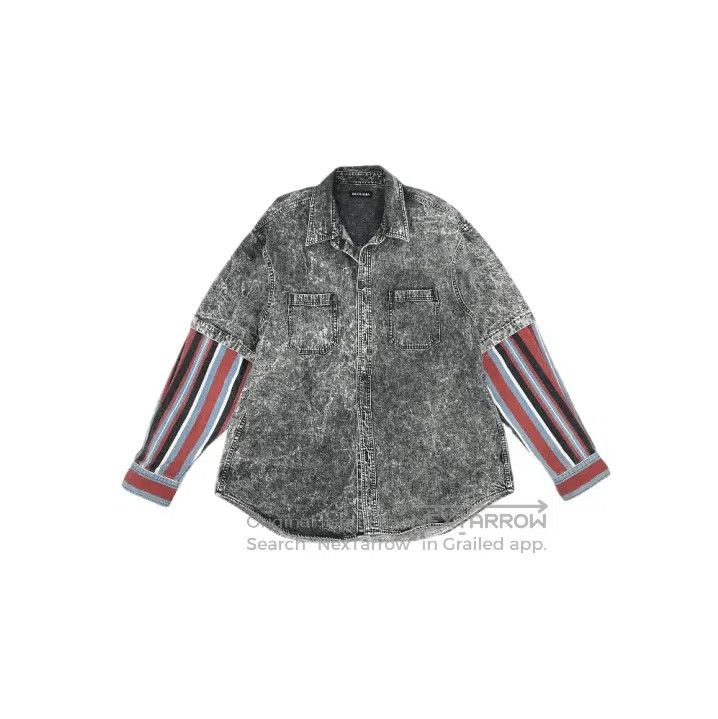 Balenciaga Casual Fashion Hybrid Shirt Jacket.