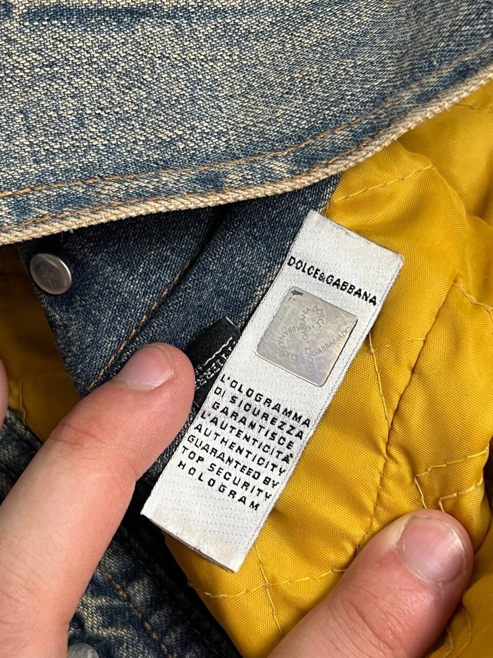 Dolce & Gabbana D&G Dolce & Gabbana Archive 90s Denim Bomber Jacket Size XS / US 0-2 / IT 36-38 - 11 Thumbnail