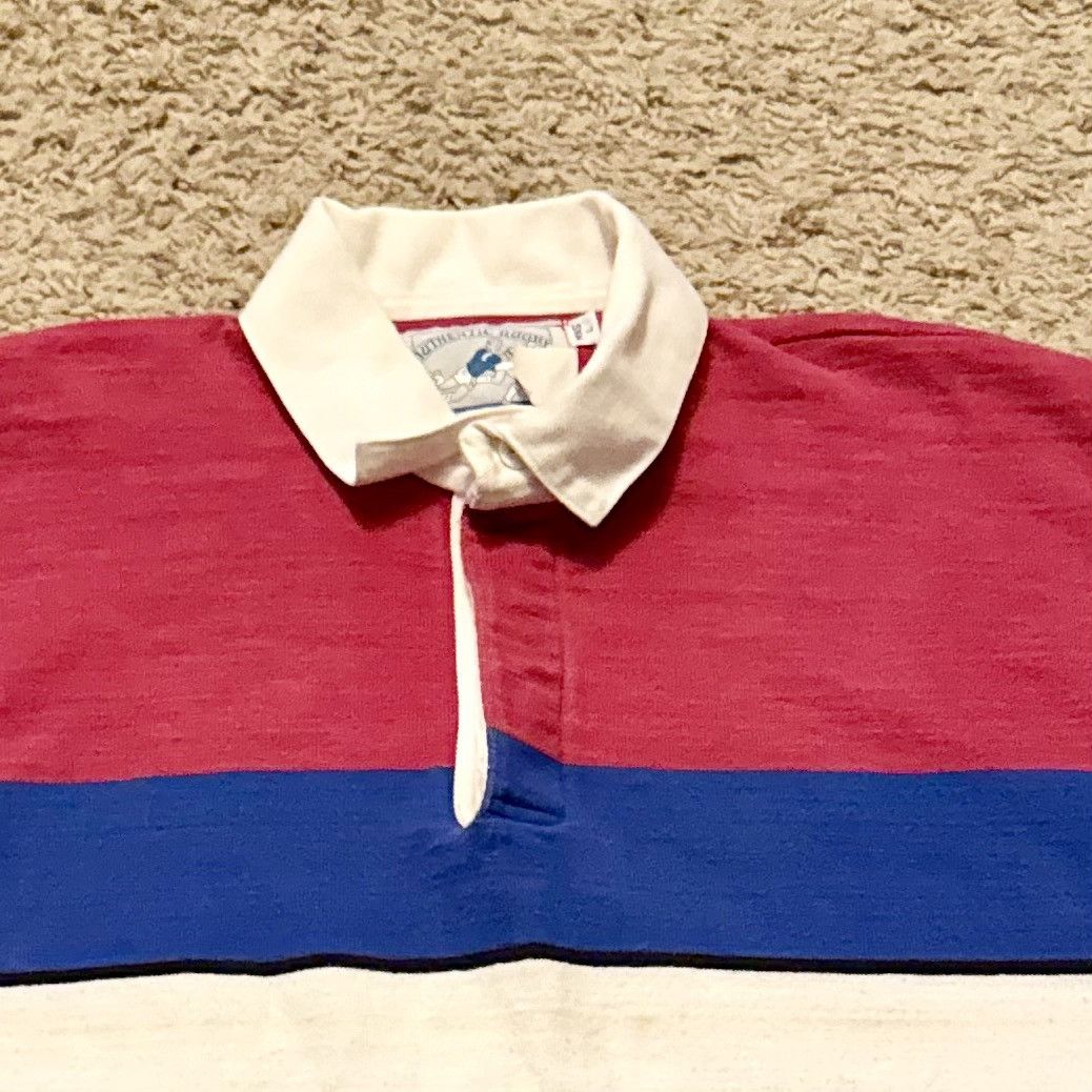 Lands' End VINTAGE 90s LANDS END RUGBY SHIRT! Size US L / EU 52-54 / 3 - 3 Thumbnail