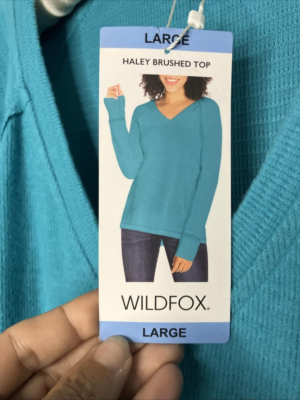 Wildfox Wildfox Haley Soft Brushed Pullover Teal Size Medium NWT Size L / US 10 / IT 46 - 2 Thumbnail