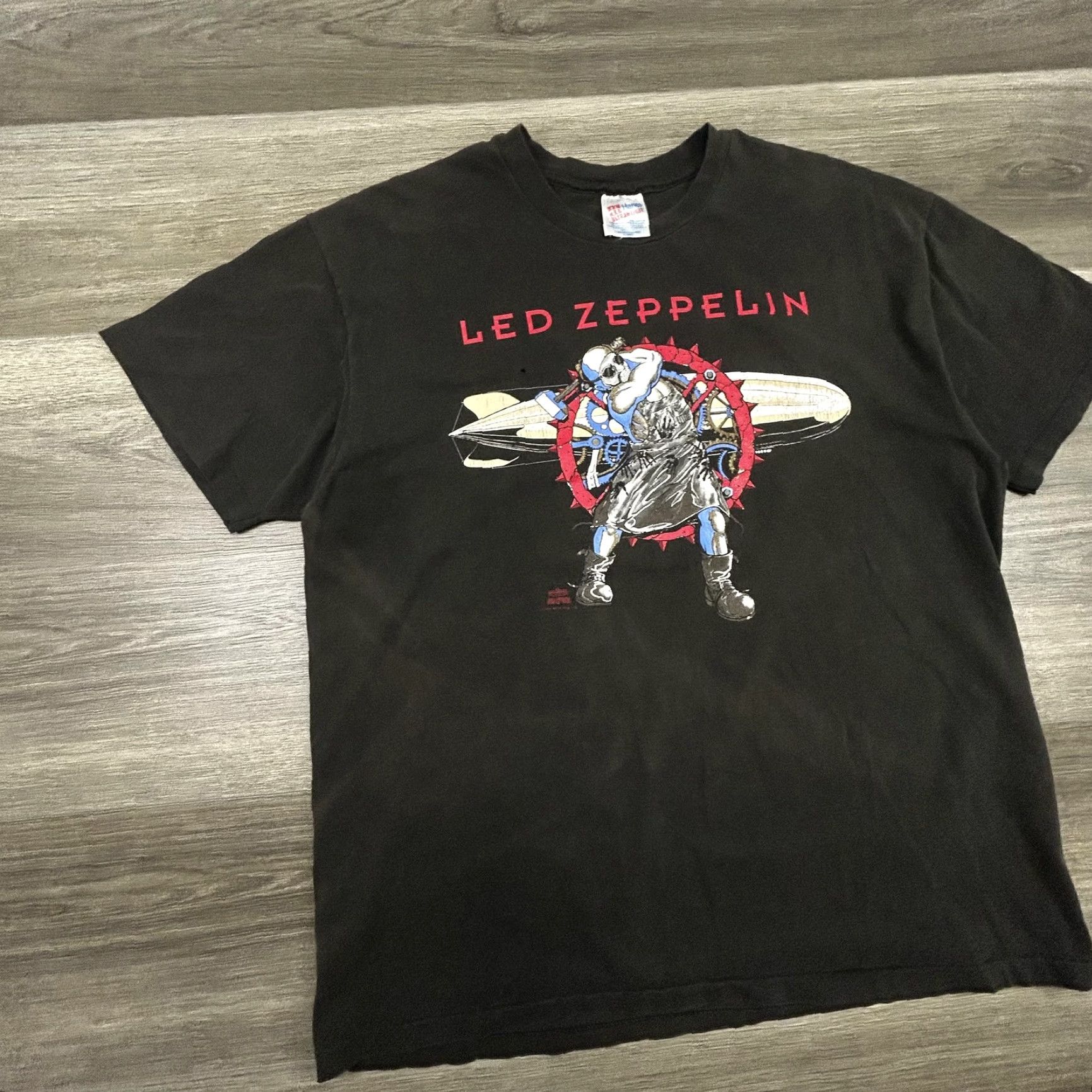 Hanes VINTAGE Led Zeppelin Shirt Mens XL Black 1993 Zoso Graphic 90s USA VERY RARE Size US XL / EU 56 / 4 - 3 Thumbnail