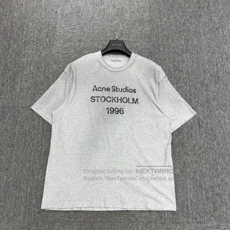 Acne Studios Acne Studios The white distressed lettered short-sleeved s Size US M / EU 48-50 / 2 - 1 Thumbnail