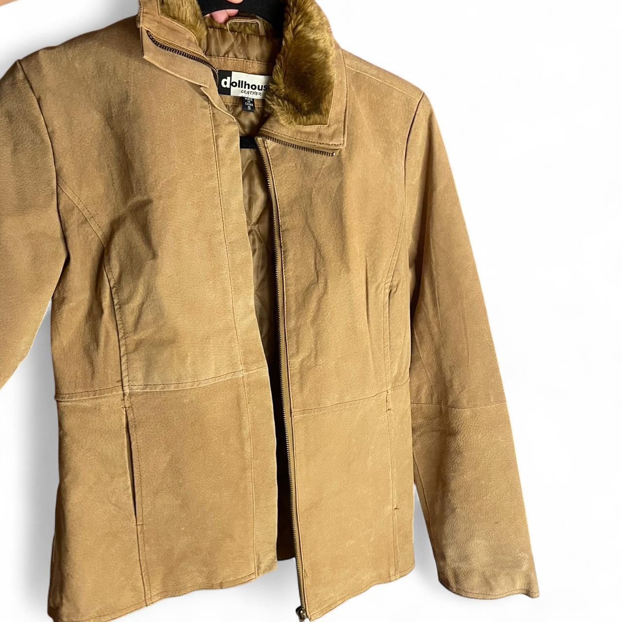 Other Faux Leather Coat Jacket With Faux Fur Collar Size S / US 4 / IT 40 - 1 Thumbnail