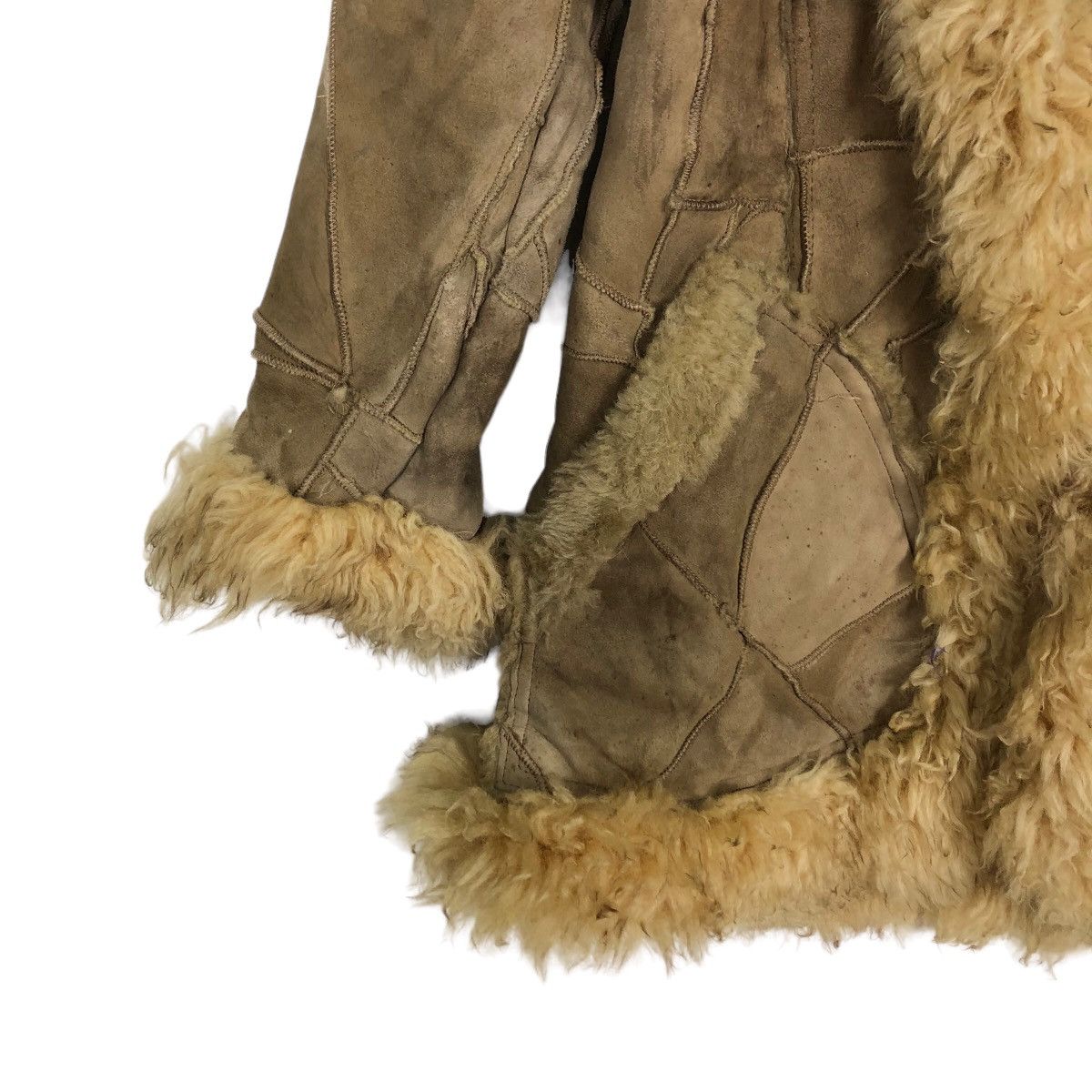 Genuine Leather 🔥90’s RARE GENUINE SUEDE LEATHER JACKET MINK FUR LINING Size US M / EU 48-50 / 2 - 4 Thumbnail