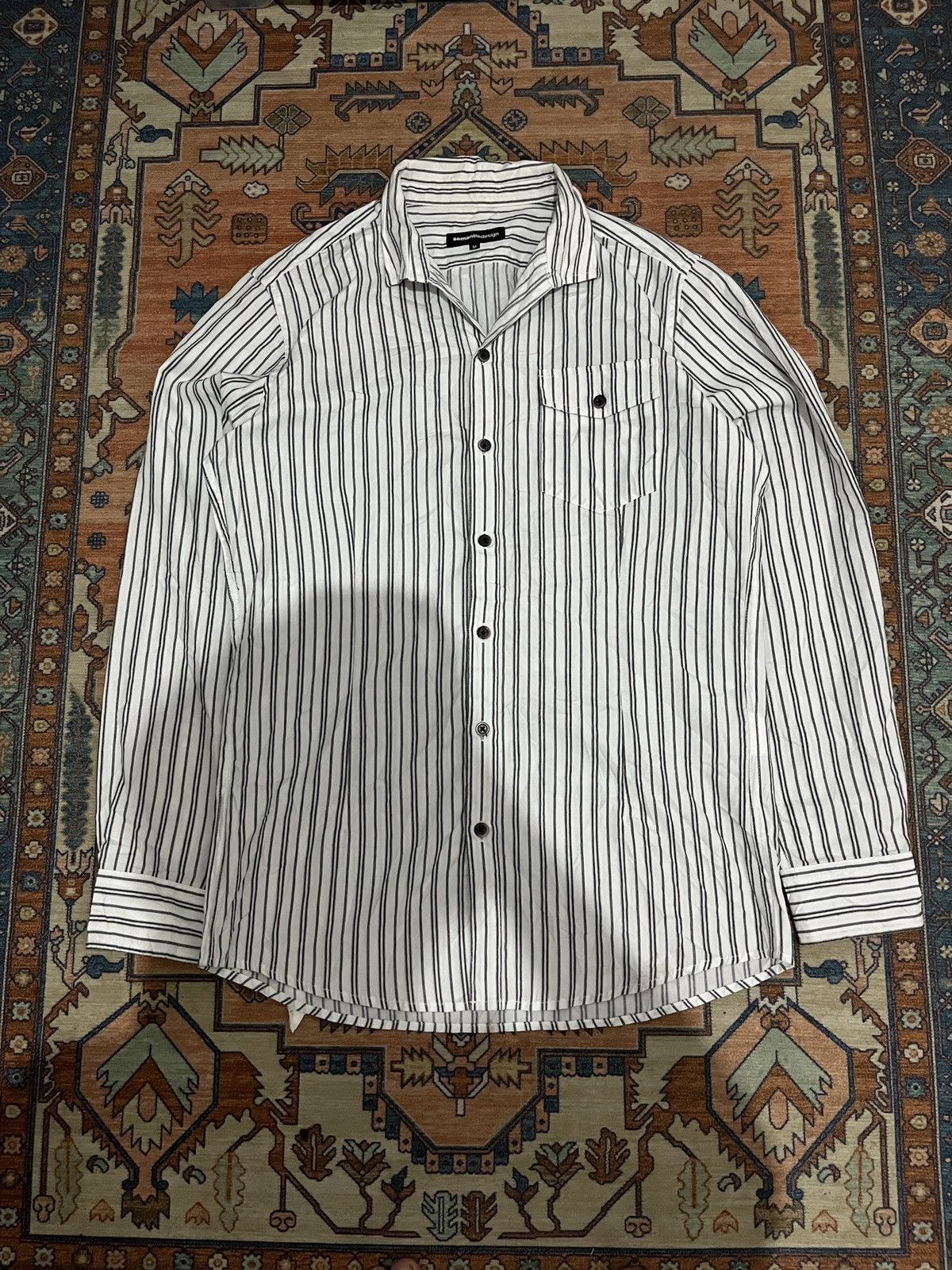semanticdesign Sematicdesign Longshirt Stripe Open Collar Size US M / EU 48-50 / 2 - 1 Thumbnail