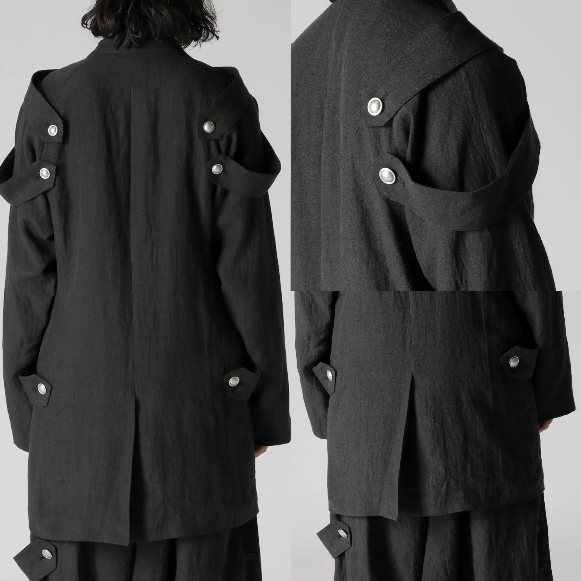 Yohji Yamamoto Yohji Yamamoto 24SS Belgian Linen Epaulet Silver Button Size US M / EU 48-50 / 2 - 6 Thumbnail