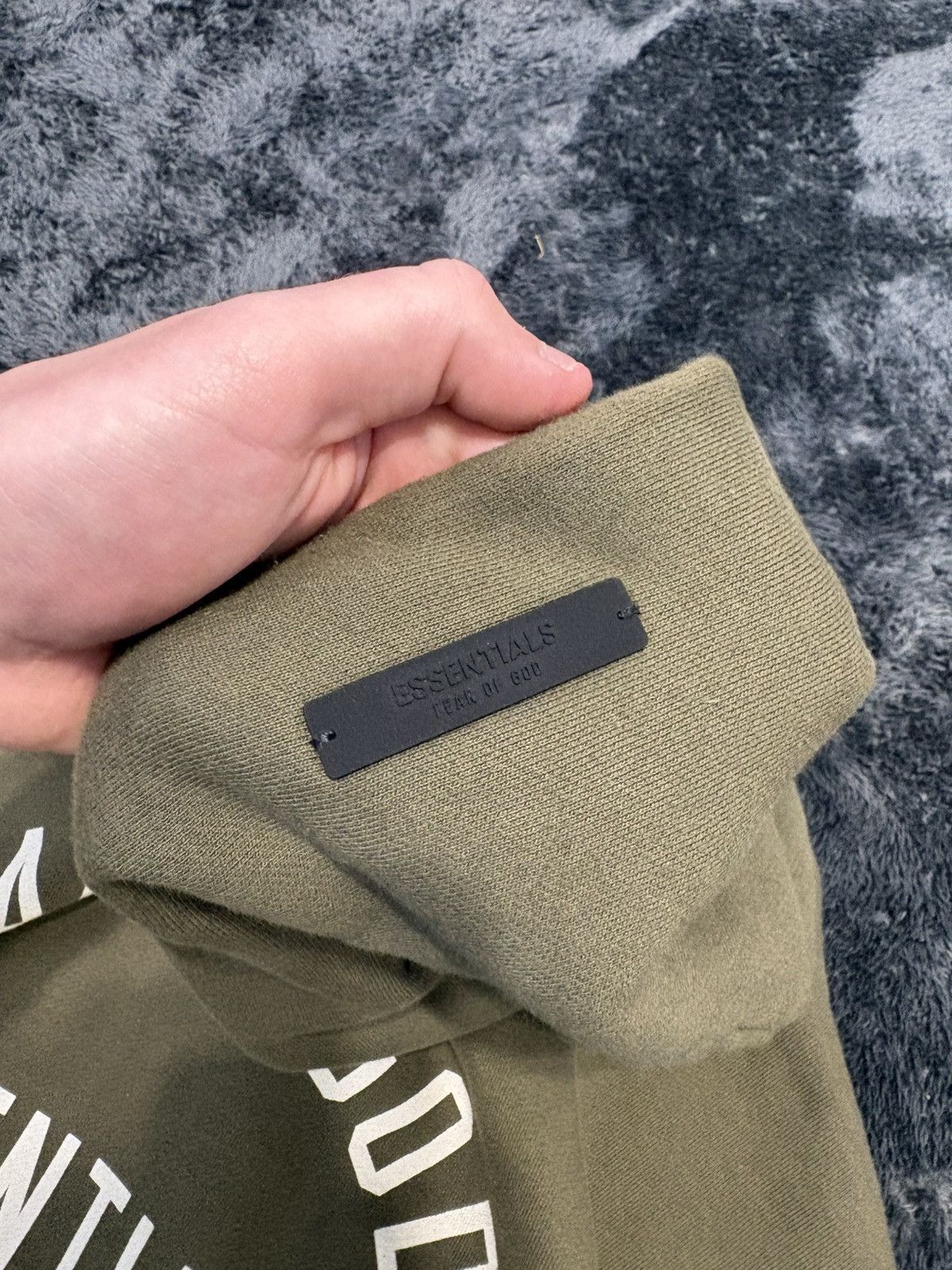 Fear of God Fear Of God Essentials Olive Hoodie Size US M / EU 48-50 / 2 - 8 Thumbnail