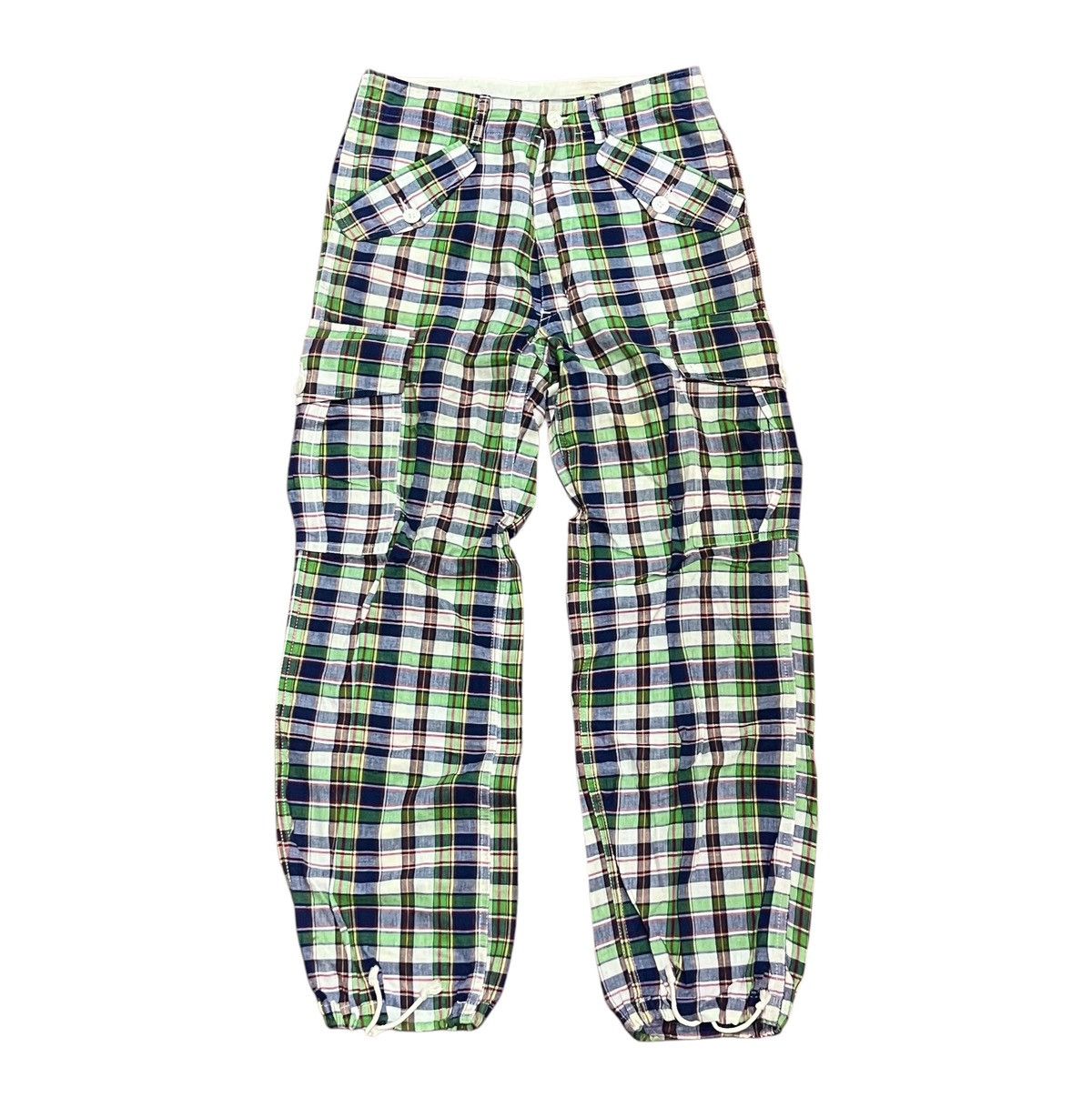 Comme des Garcons Tricot cdg AD2003 checkered cargo trousers Size US 27 - 1 Thumbnail