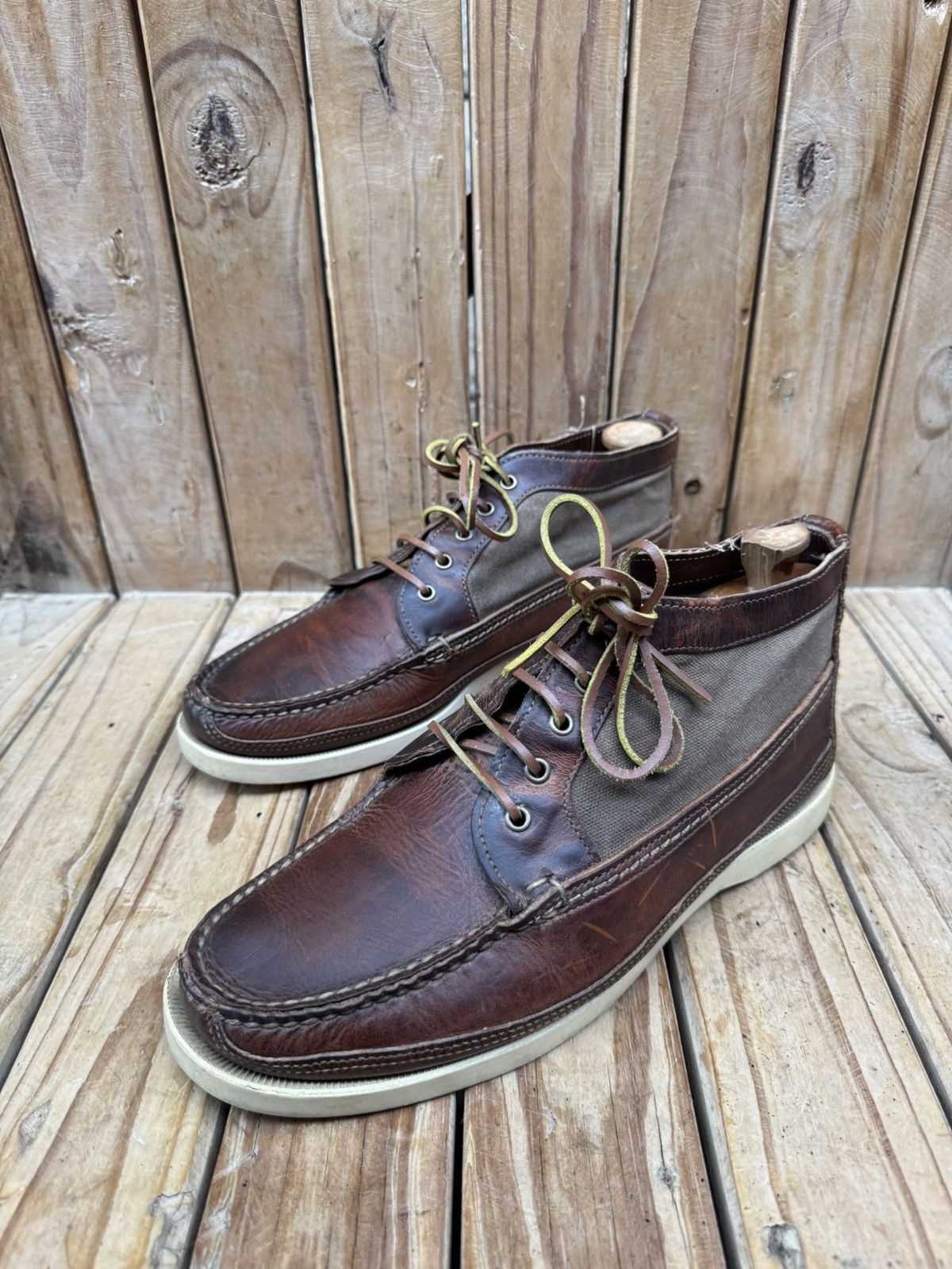 Red Wing Red Wing 9190 waxed Canvas leather chukka boots US 9 E UK 8 Size US 9 / EU 42 - 14 Thumbnail