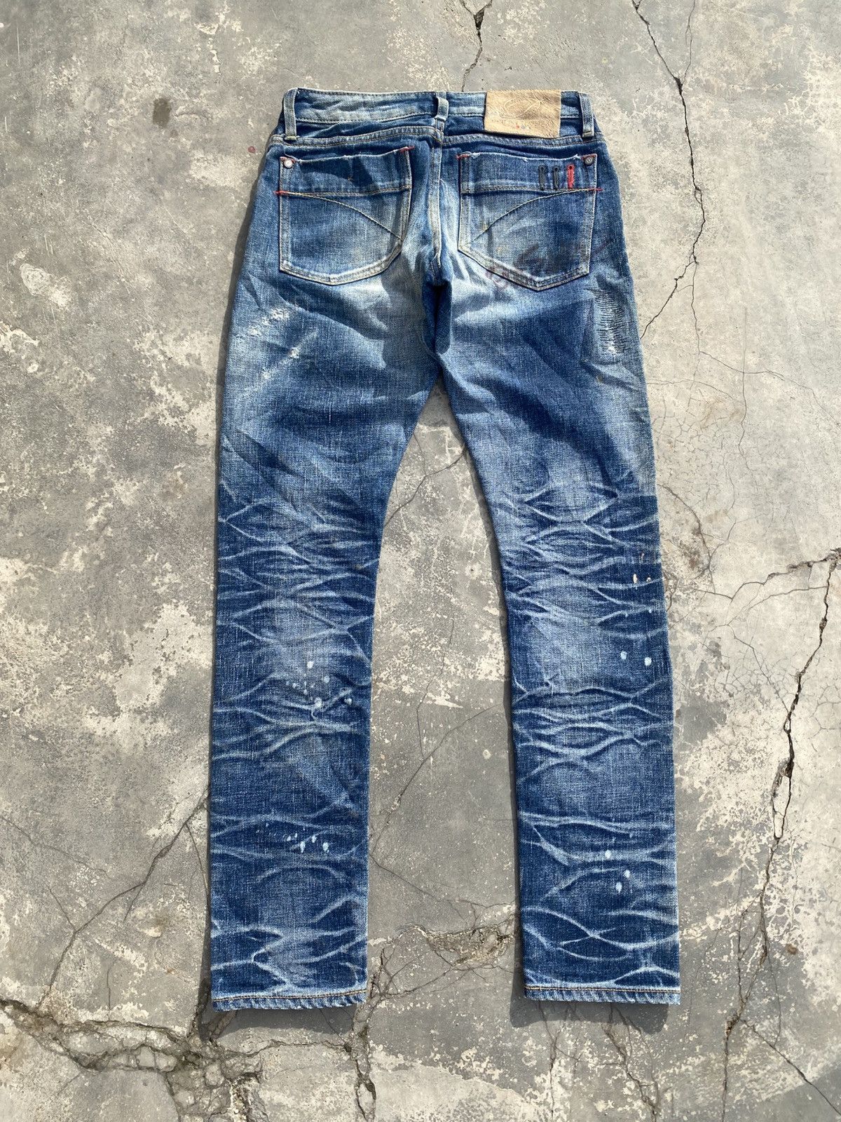 14th Addiction DOUBLE STANDARD Distressed Repaired UNDERCOVER Jeans Size US 27 - 3 Thumbnail