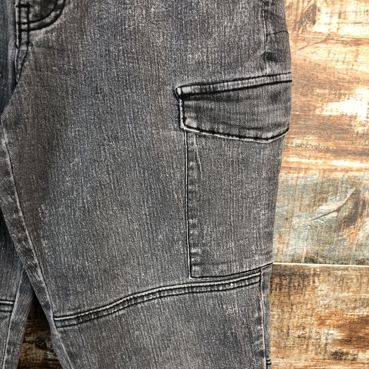 Japanese Brand Bang Bang Grey utility tactical cargo Pants #A2390 Size US 27 - 10 Thumbnail