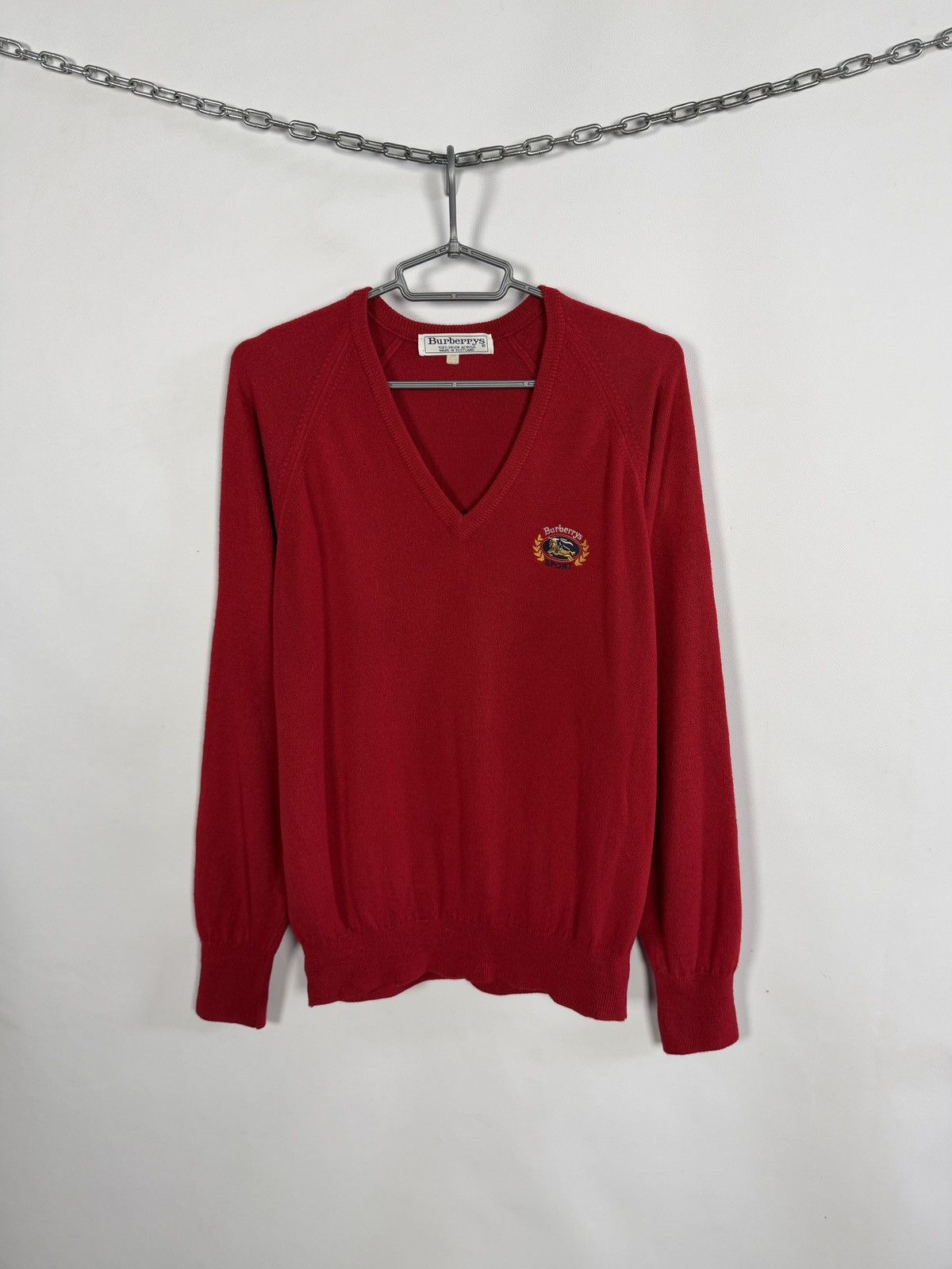 Burberry Burberry Golf Vintage V-Neck Sweater Y2K Pullover Size 40 Size US L / EU 52-54 / 3 - 1 Thumbnail