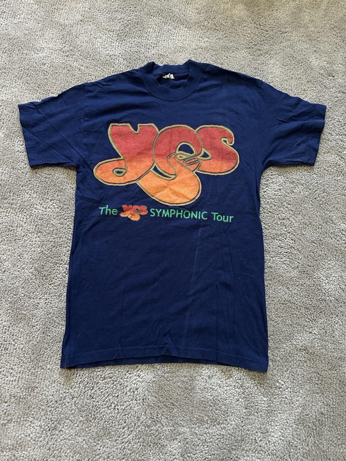 Band Tees VTG YES Band Tee Shirt Mens Medium Blue Tour Rock Music Size US M / EU 48-50 / 2 - 1 Thumbnail
