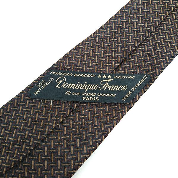 Other VTG 1980s Dominique France Tie Necktie Geometric 100% Silk Size ONE SIZE - 4 Thumbnail