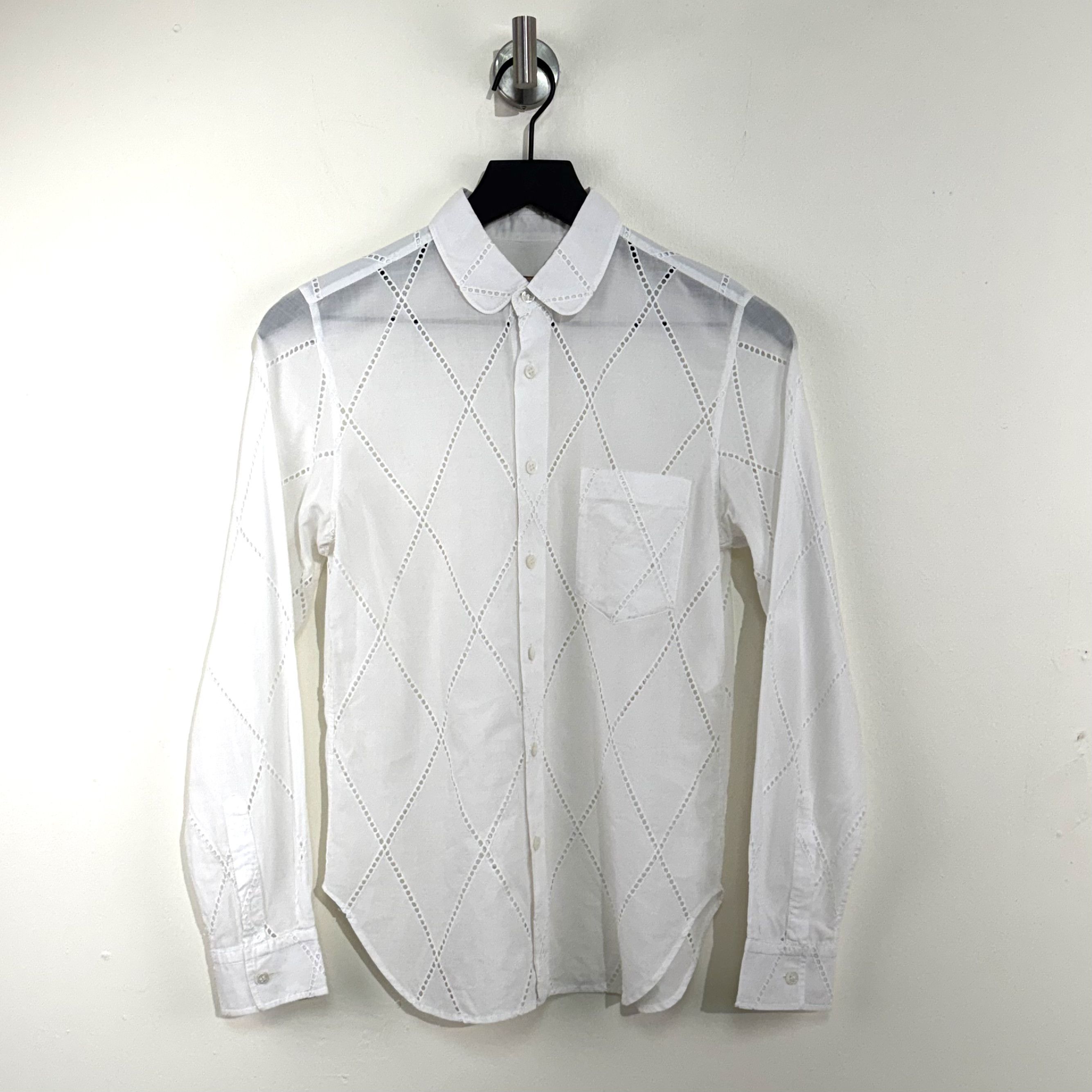 【tricot COMMEdesGARÇONS】Gathered blouse Comme des Garcons CDG Tricot 2019 Boxy Gathered Blouse Shirt - S-L