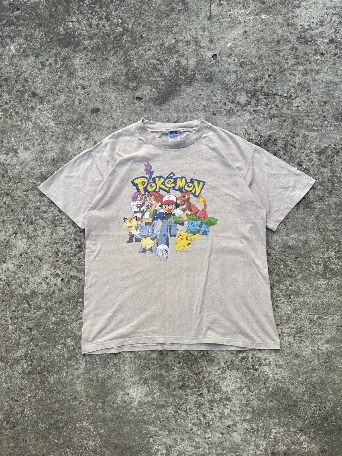 Vintage Pokémon 1999 Logo T-shirt Streetwear Style Rare XL