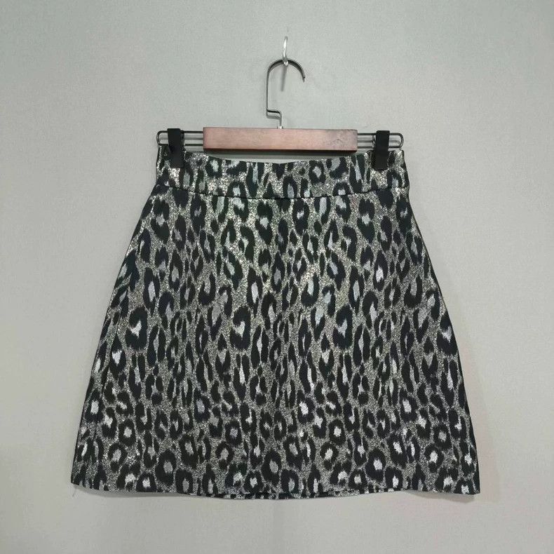 Prada Leopard Print Short Skirt by Miu Miu -2505 Size 37" - 2 Thumbnail