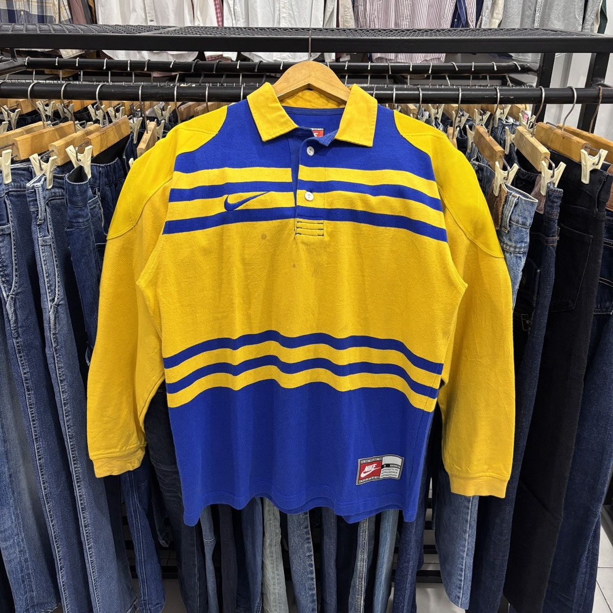 Nike Vtg Nike Rugby 90s Size US L / EU 52-54 / 3 - 1 Thumbnail