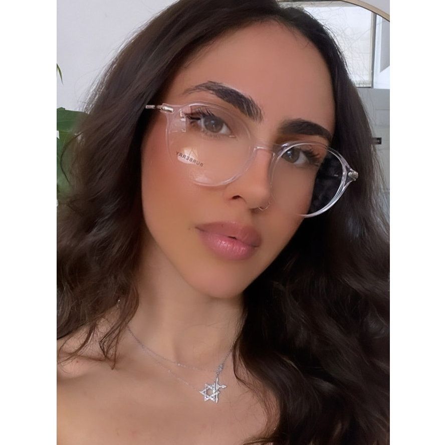 image of New Burberry Be2365 Allison Clear Round Eyeglasses Frames in Gold, Men's