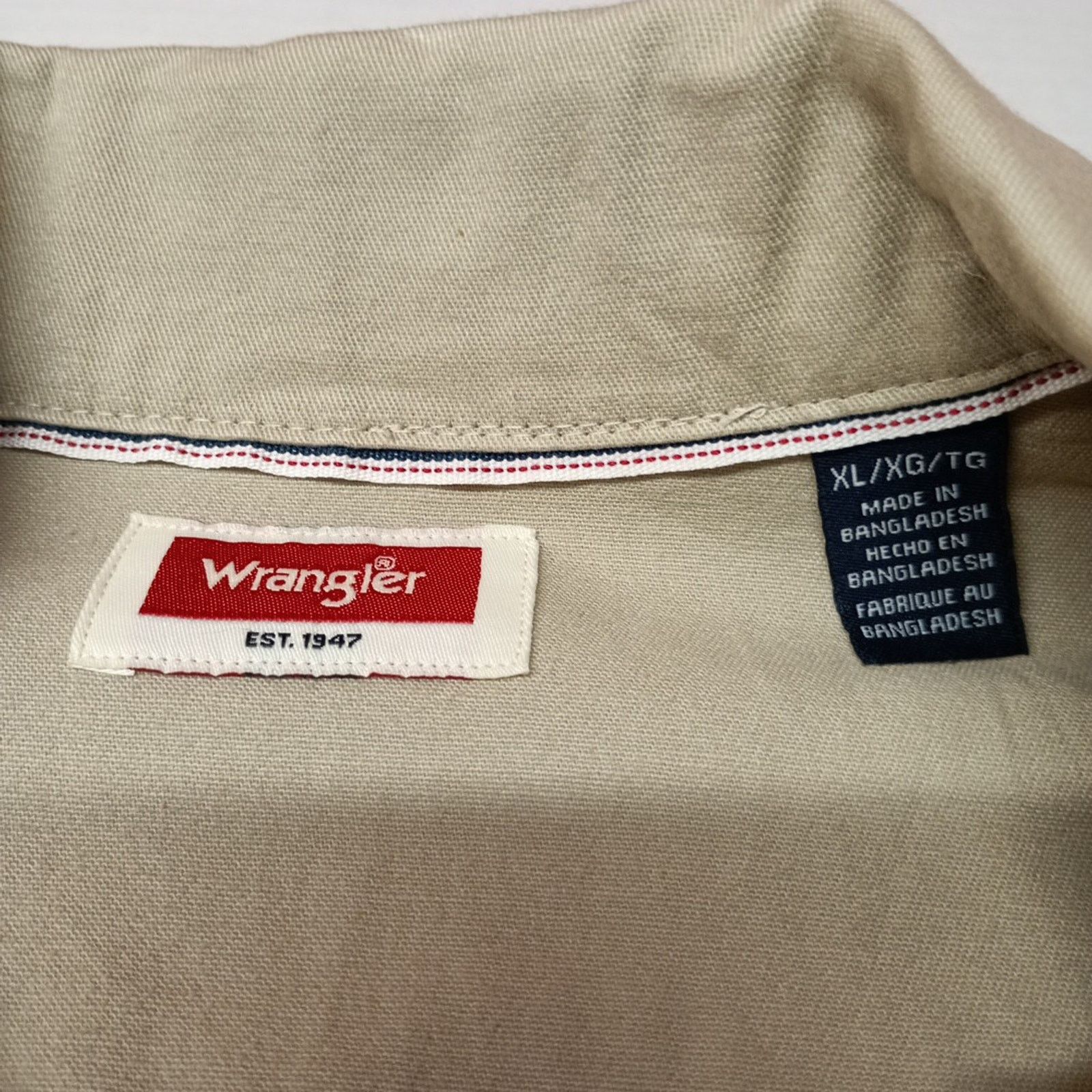 Wrangler Wrangler Jacket Overshirt Workwear Shacket Size XL Beige Size US XL / EU 56 / 4 - 4 Thumbnail