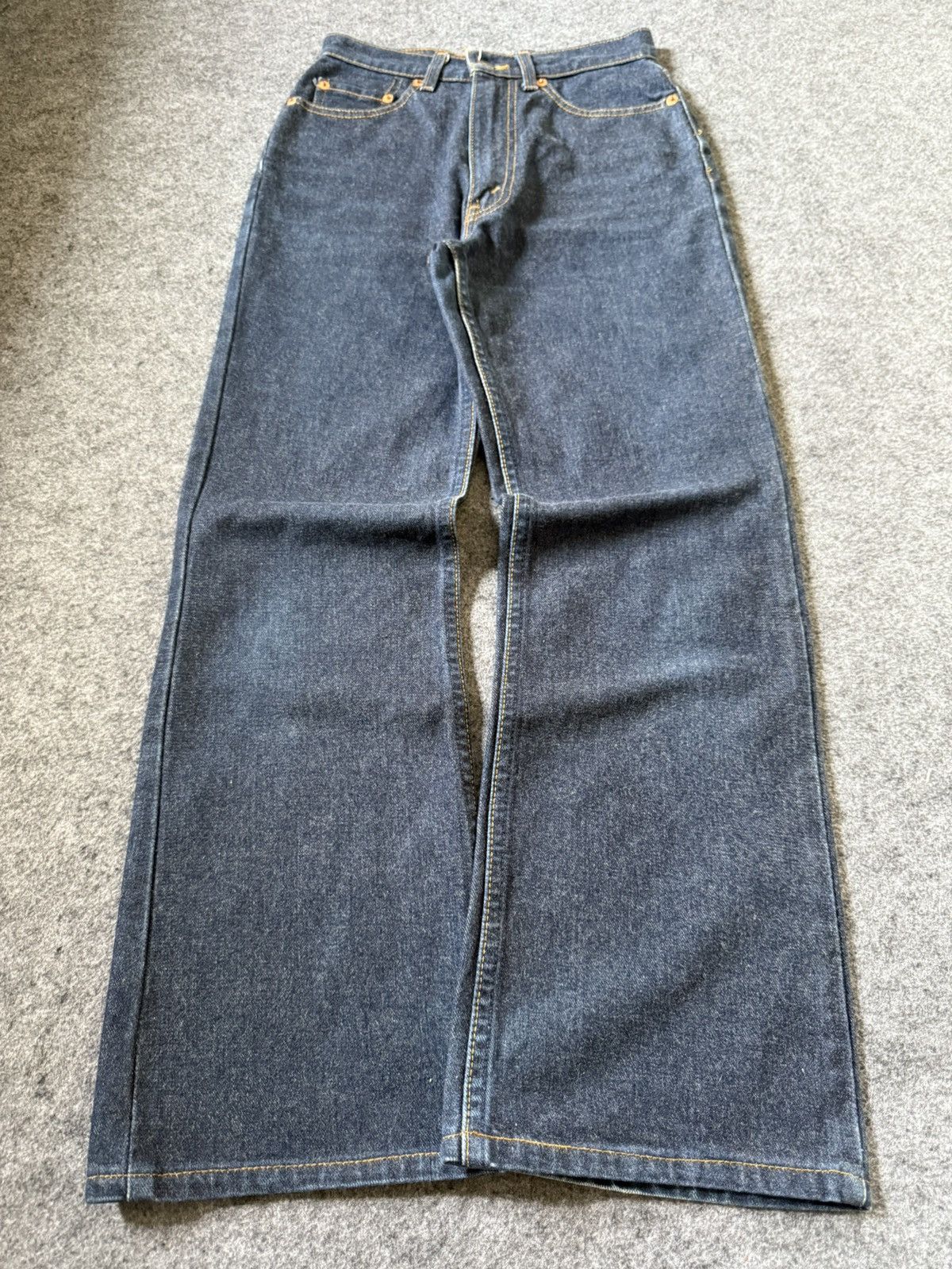 Levi's × Vintage Vintage Levis 517 Indigo Raw Flare Bootcut Jeans Size US 27 - 1 Thumbnail