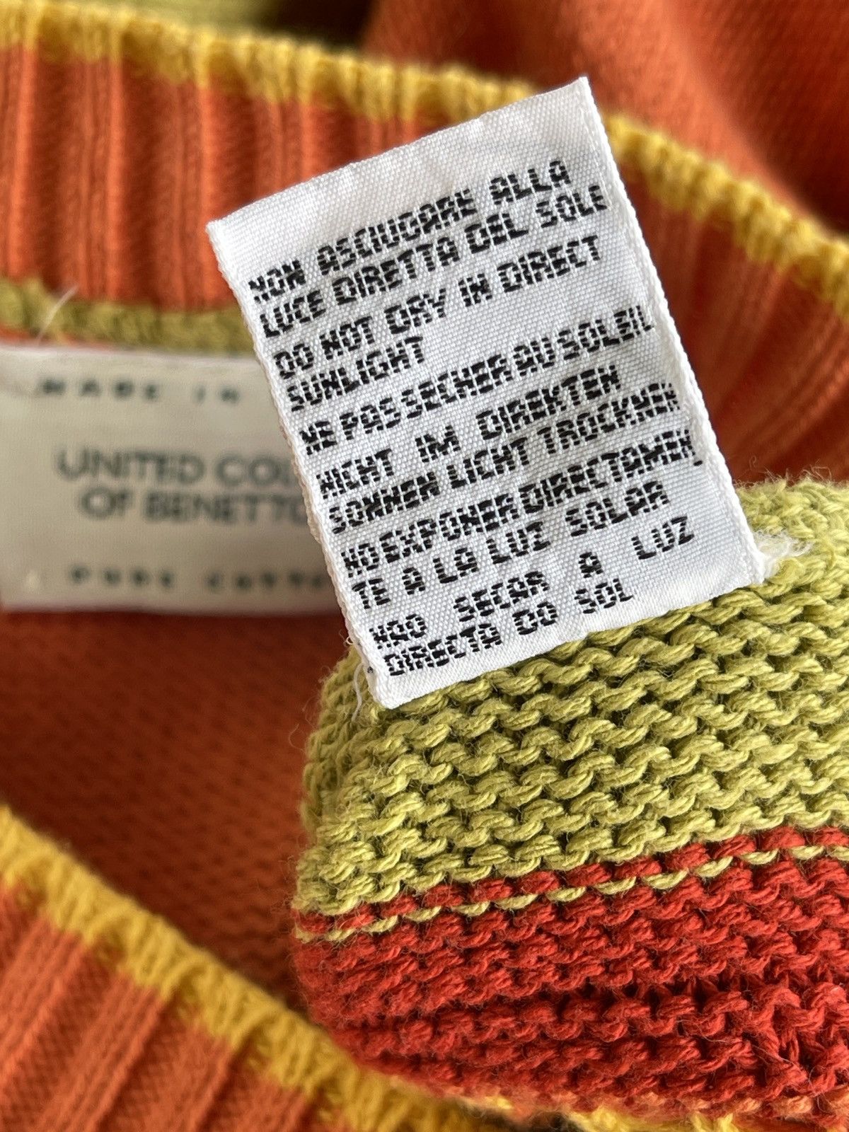 United Colors Of Benetton United Colors Of Benetton Multicolor Knit Sweater Oversize Size M / US 6-8 / IT 42-44 - 12 Thumbnail