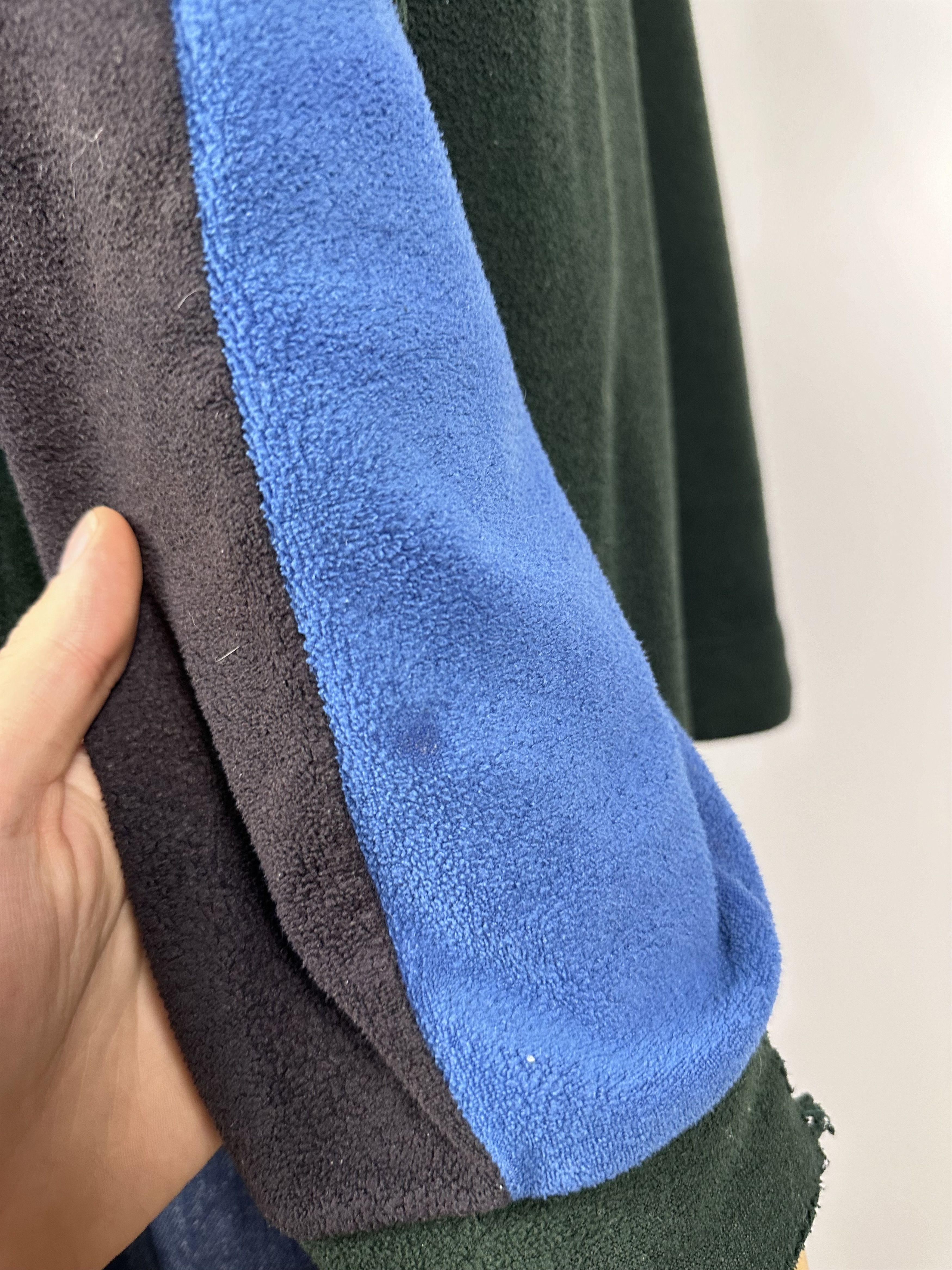 Saint Laurent Paris × Vintage SAINT LAURENT JEANS Fleece Jacket 1\2 Zip Pullover Green Size US XL / EU 56 / 4 - 12 Thumbnail