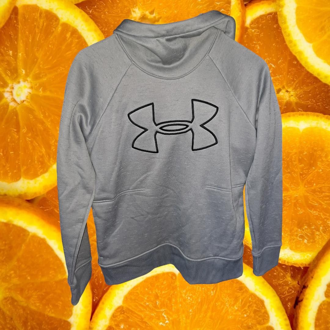 Under Armour Under Armour White with Black Trim Logo on the Front Hooded Size US S / EU 44-46 / 1 - 1 Thumbnail