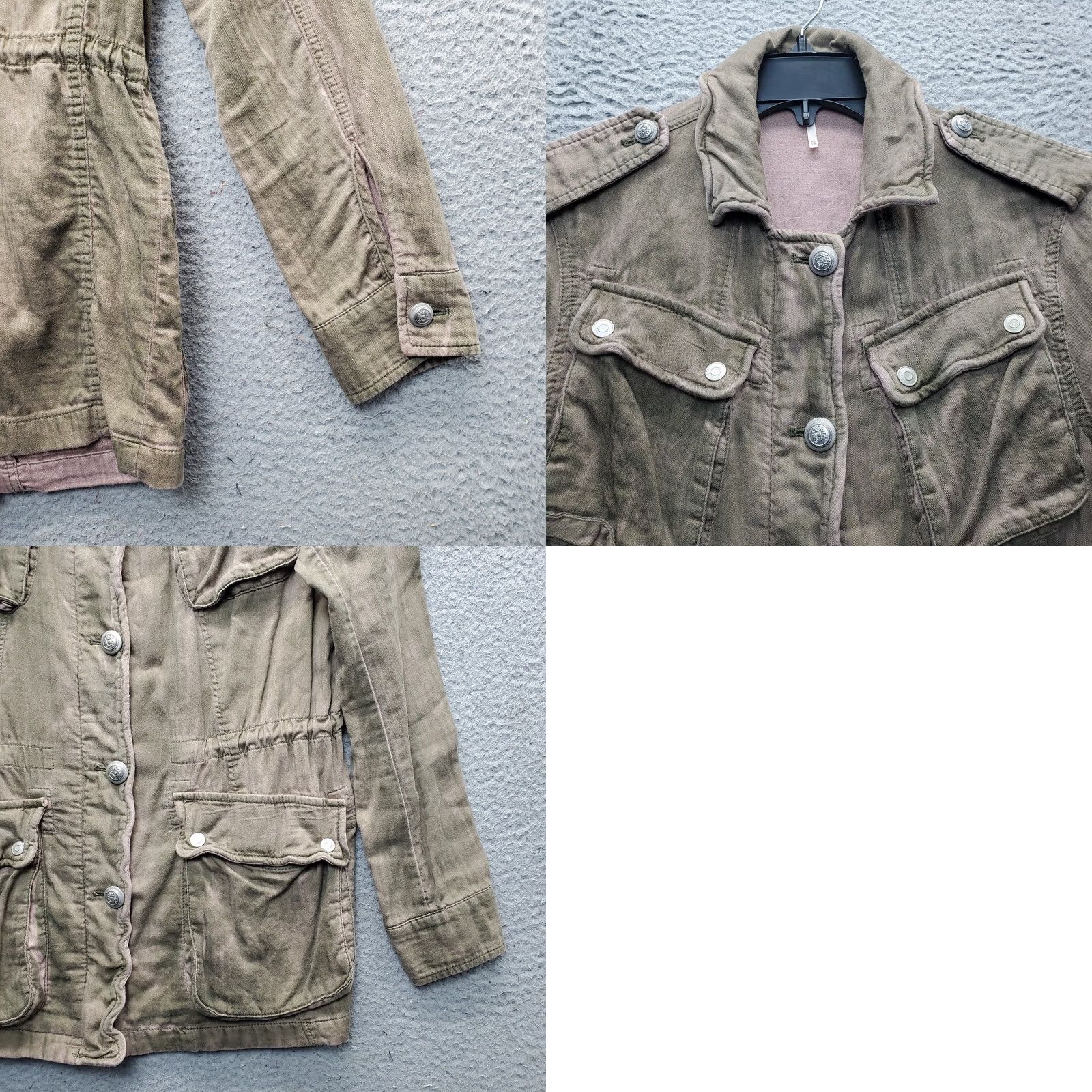 Free People Free People Not Your Brother's Military Jacket Womens XS Multicolor Oversized Casual Shirt Size XS / US 0-2 / IT 36-38 - 8 Thumbnail